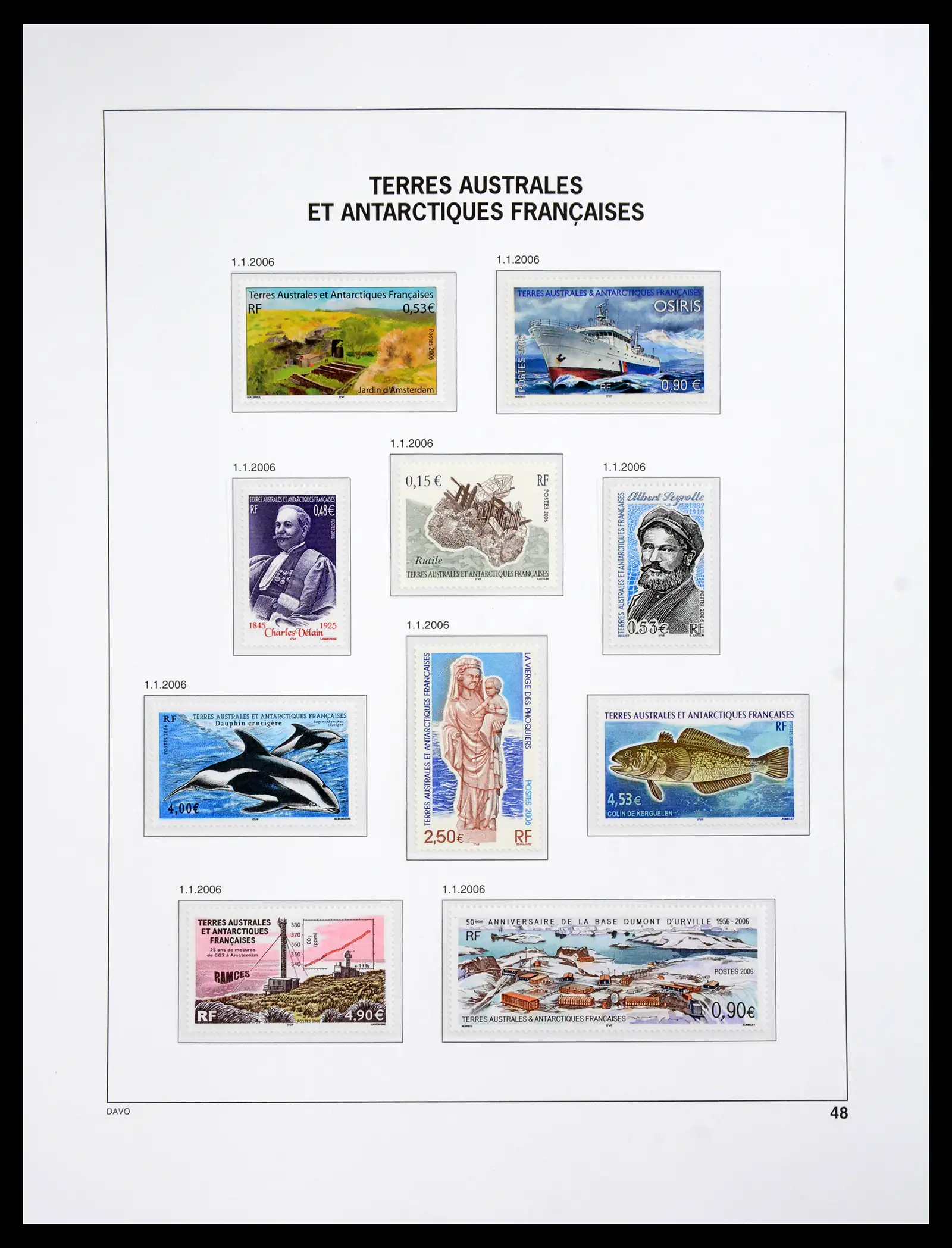 41066 0044 - Postzegelverzameling 41066 TAAF 1948-2010.