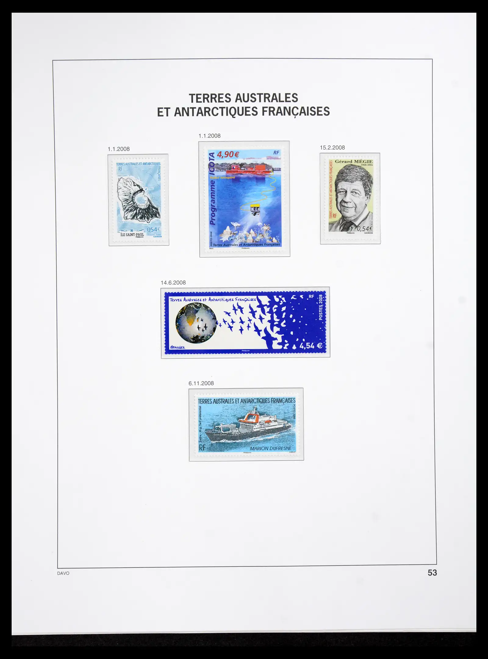 41066 0048 - Postzegelverzameling 41066 TAAF 1948-2010.