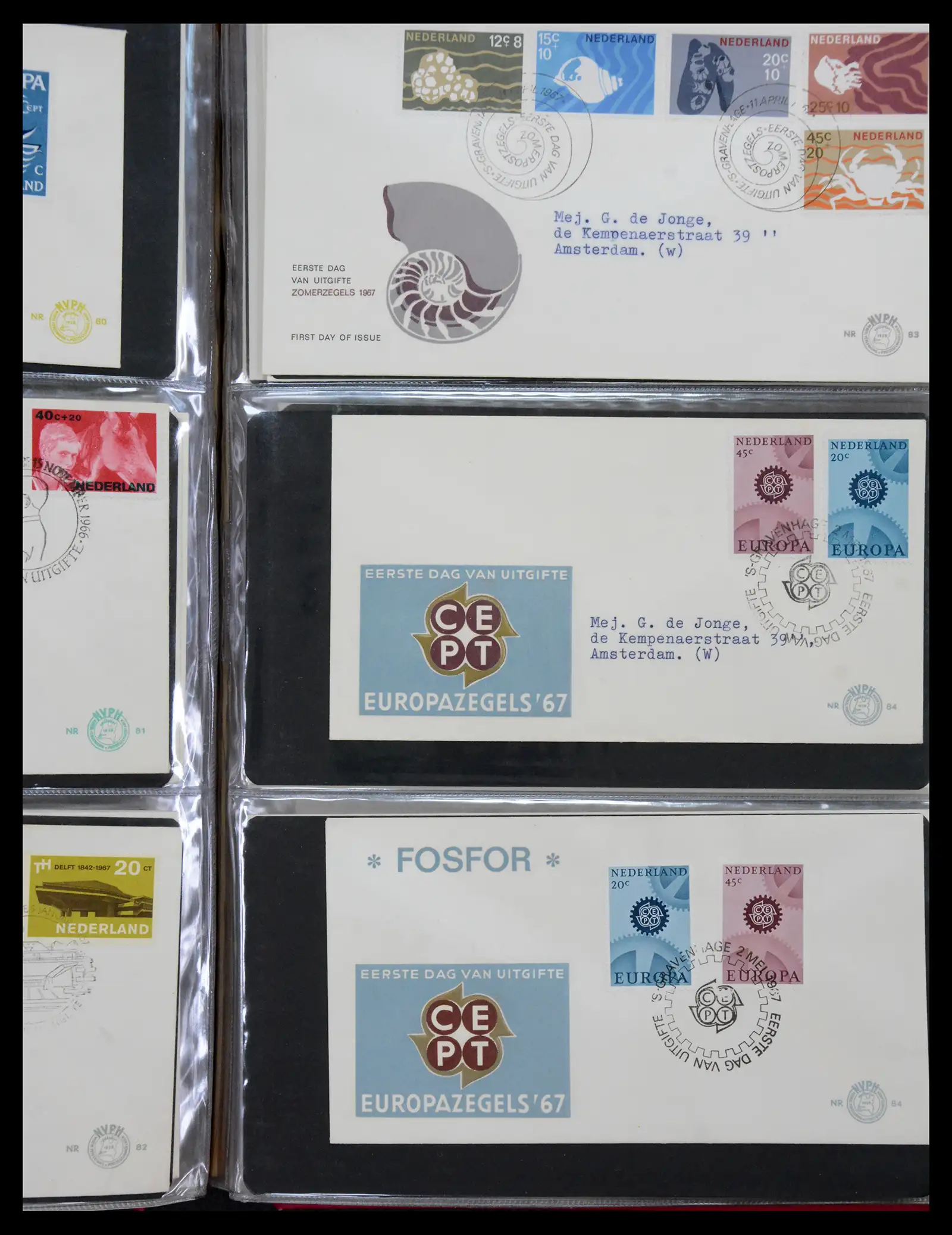 41069 0030 - Stamp collection 41069 Netherlands first day covers complete 1950-2018!