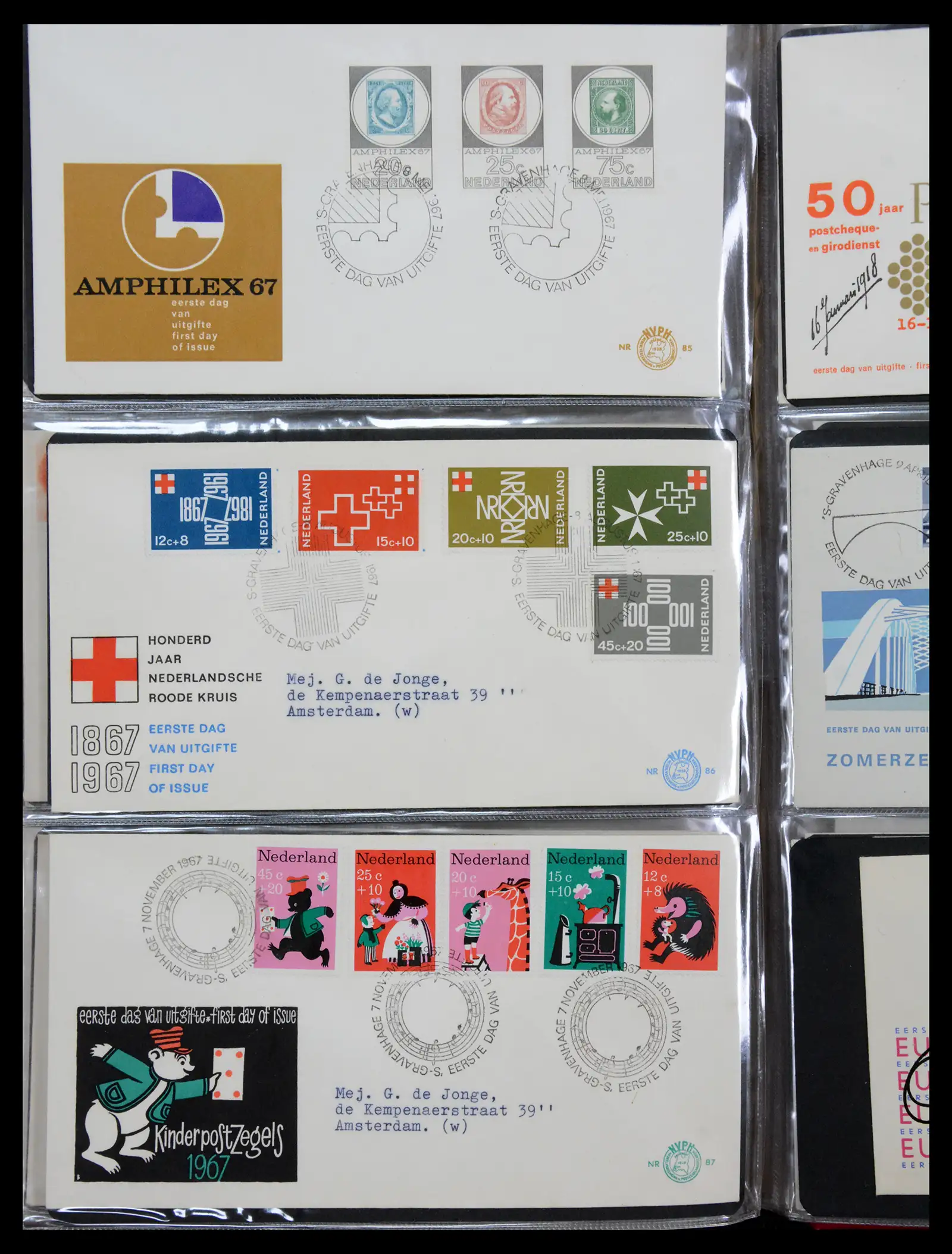 41069 0031 - Stamp collection 41069 Netherlands first day covers complete 1950-2018!