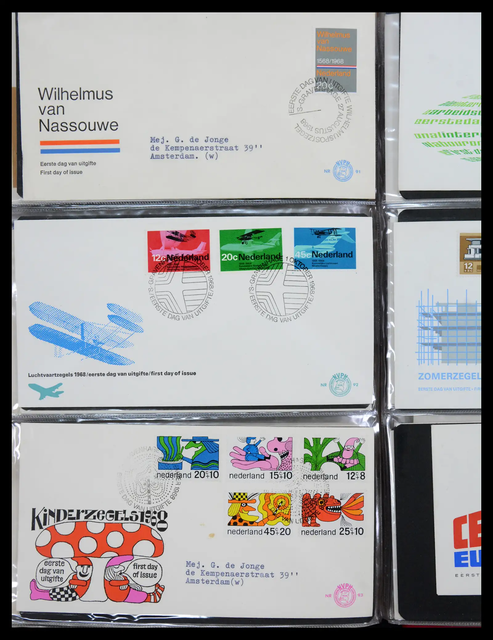 41069 0033 - Stamp collection 41069 Netherlands first day covers complete 1950-2018!