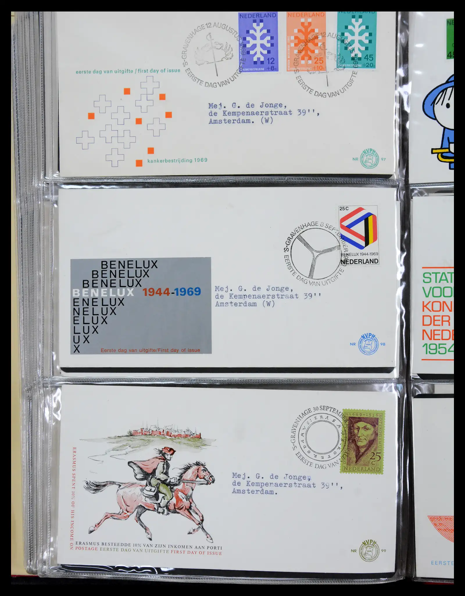 41069 0035 - Stamp collection 41069 Netherlands first day covers complete 1950-2018!