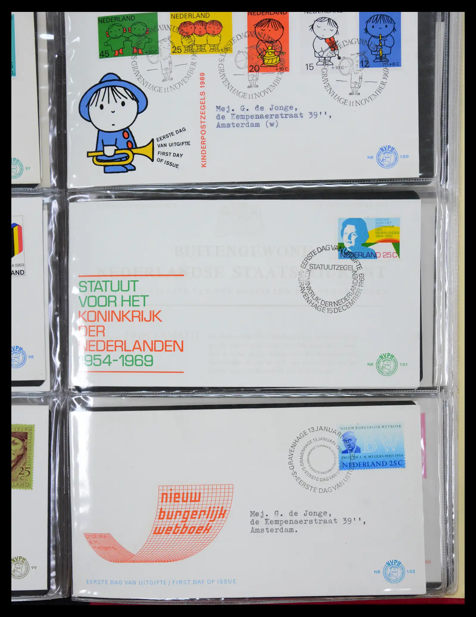 41069 0036 - Stamp collection 41069 Netherlands first day covers complete 1950-2018!