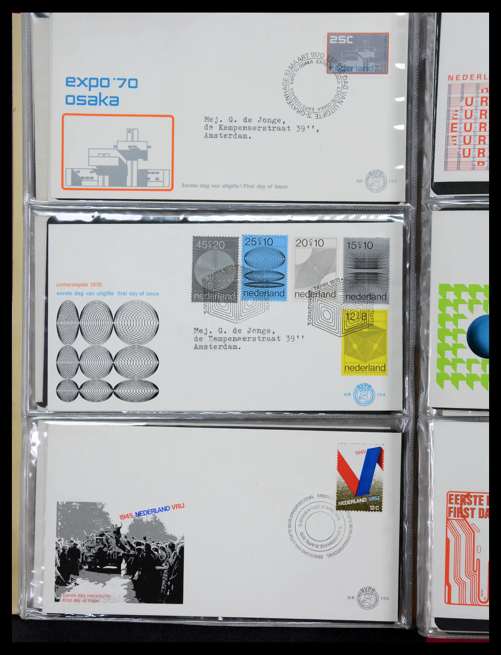 41069 0037 - Stamp collection 41069 Netherlands first day covers complete 1950-2018!