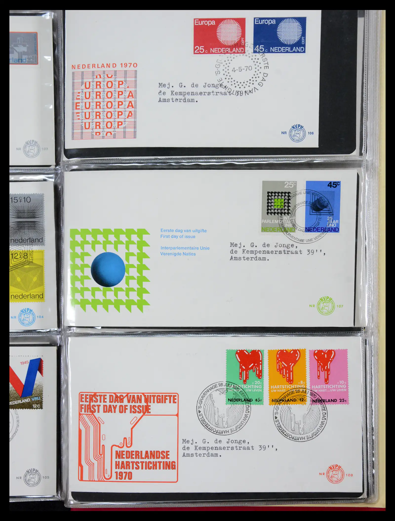 41069 0038 - Stamp collection 41069 Netherlands first day covers complete 1950-2018!