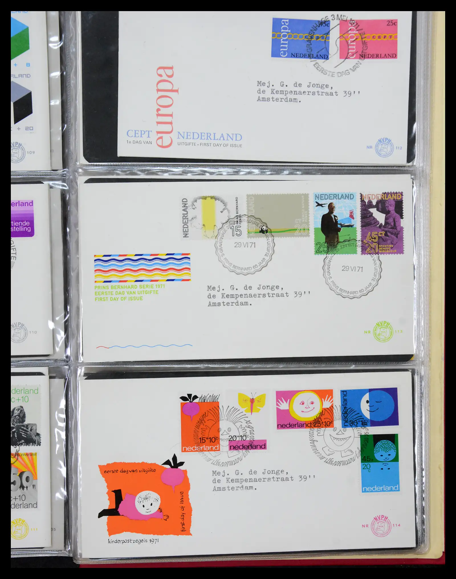 41069 0040 - Stamp collection 41069 Netherlands first day covers complete 1950-2018!