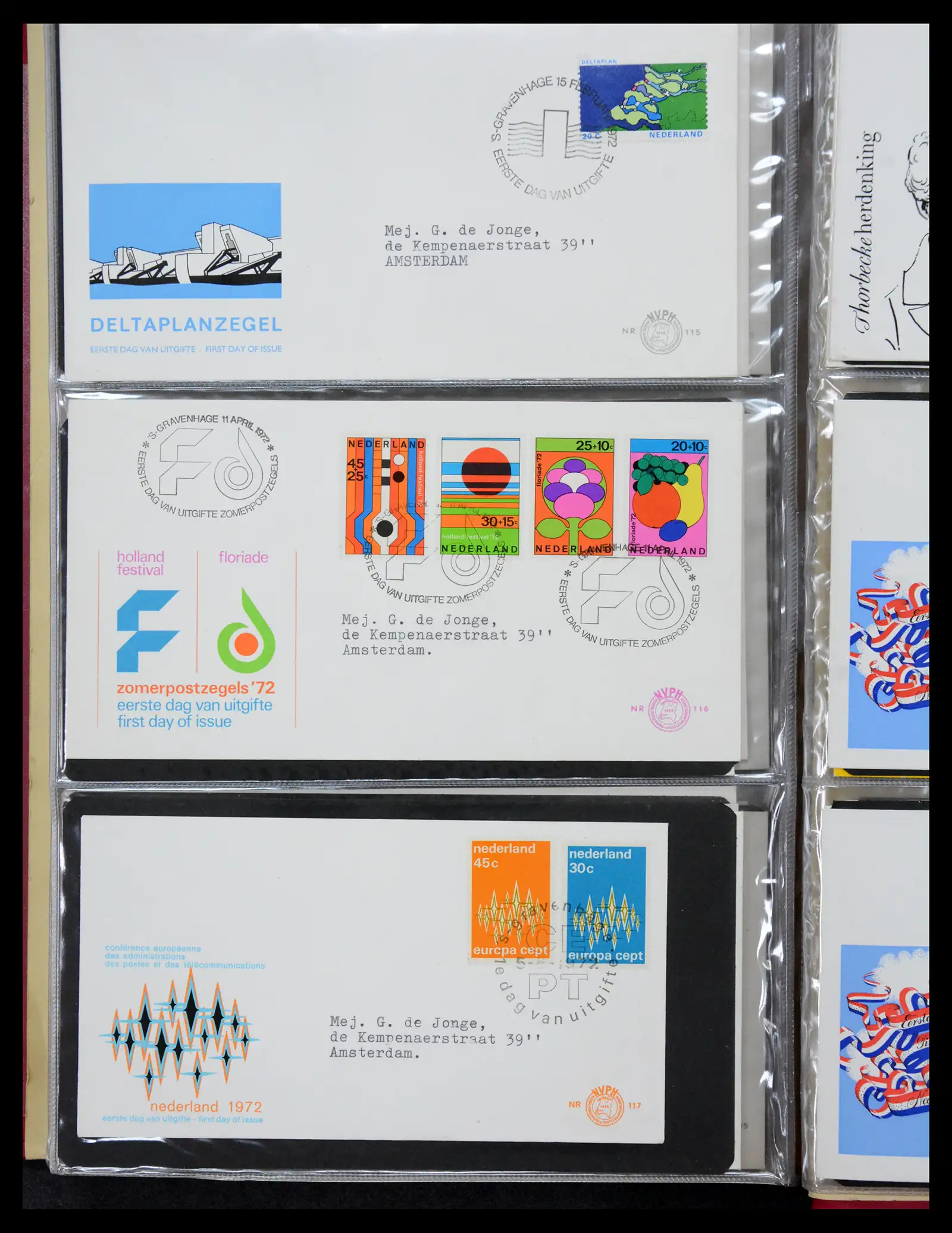 41069 0041 - Stamp collection 41069 Netherlands first day covers complete 1950-2018!