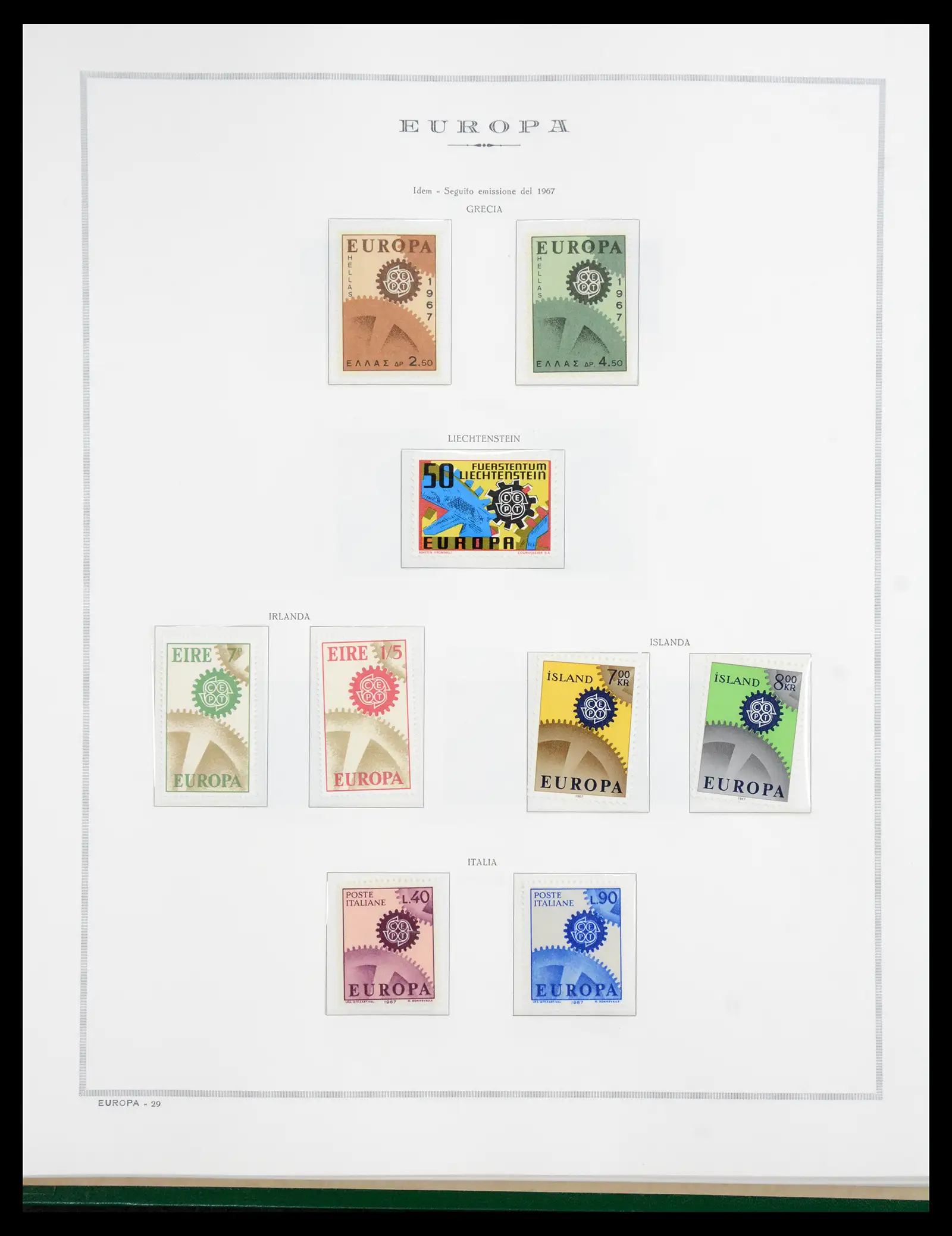 41076 0029 - Postzegelverzameling 41076 Europa Cept 1956-1975.