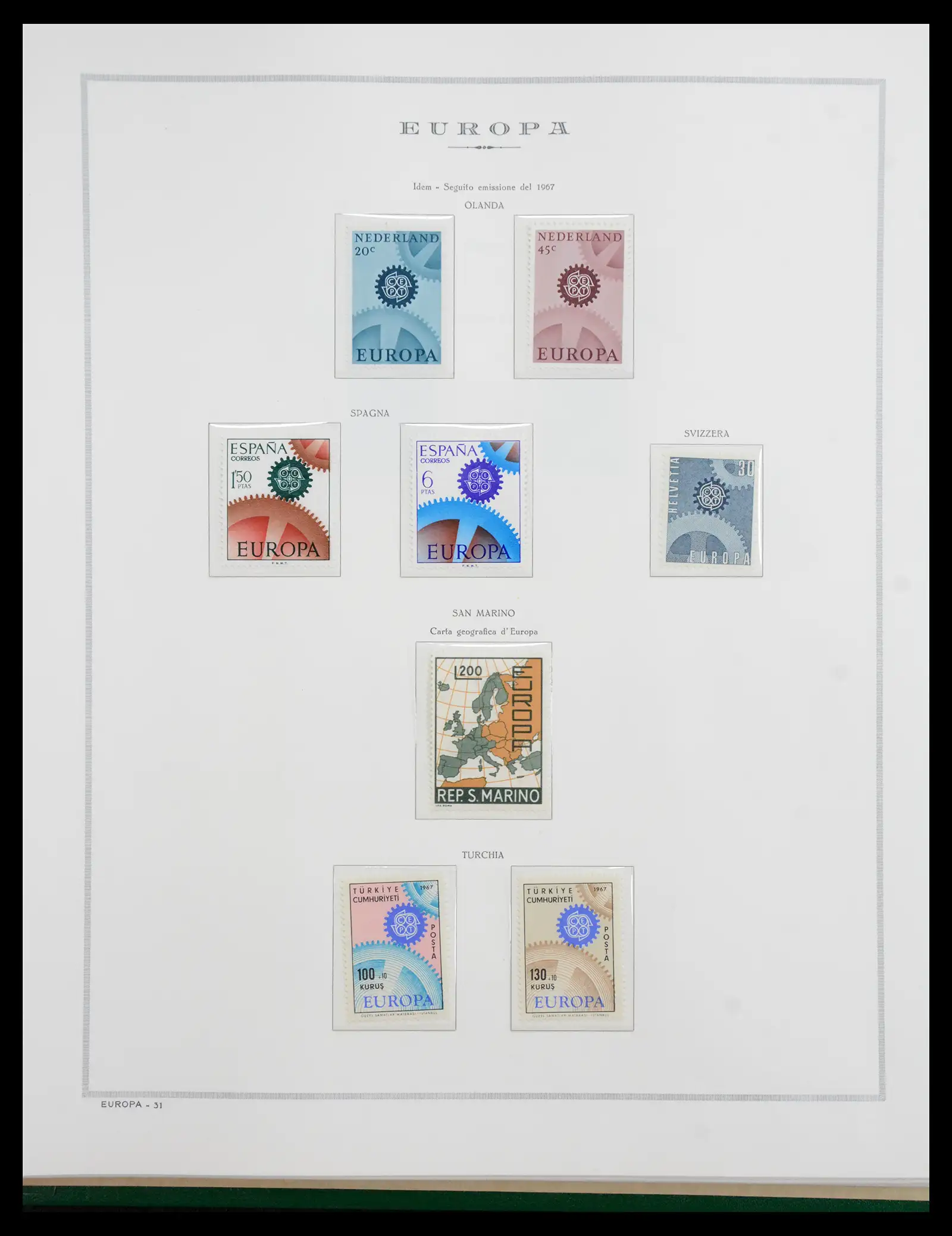 41076 0031 - Postzegelverzameling 41076 Europa Cept 1956-1975.