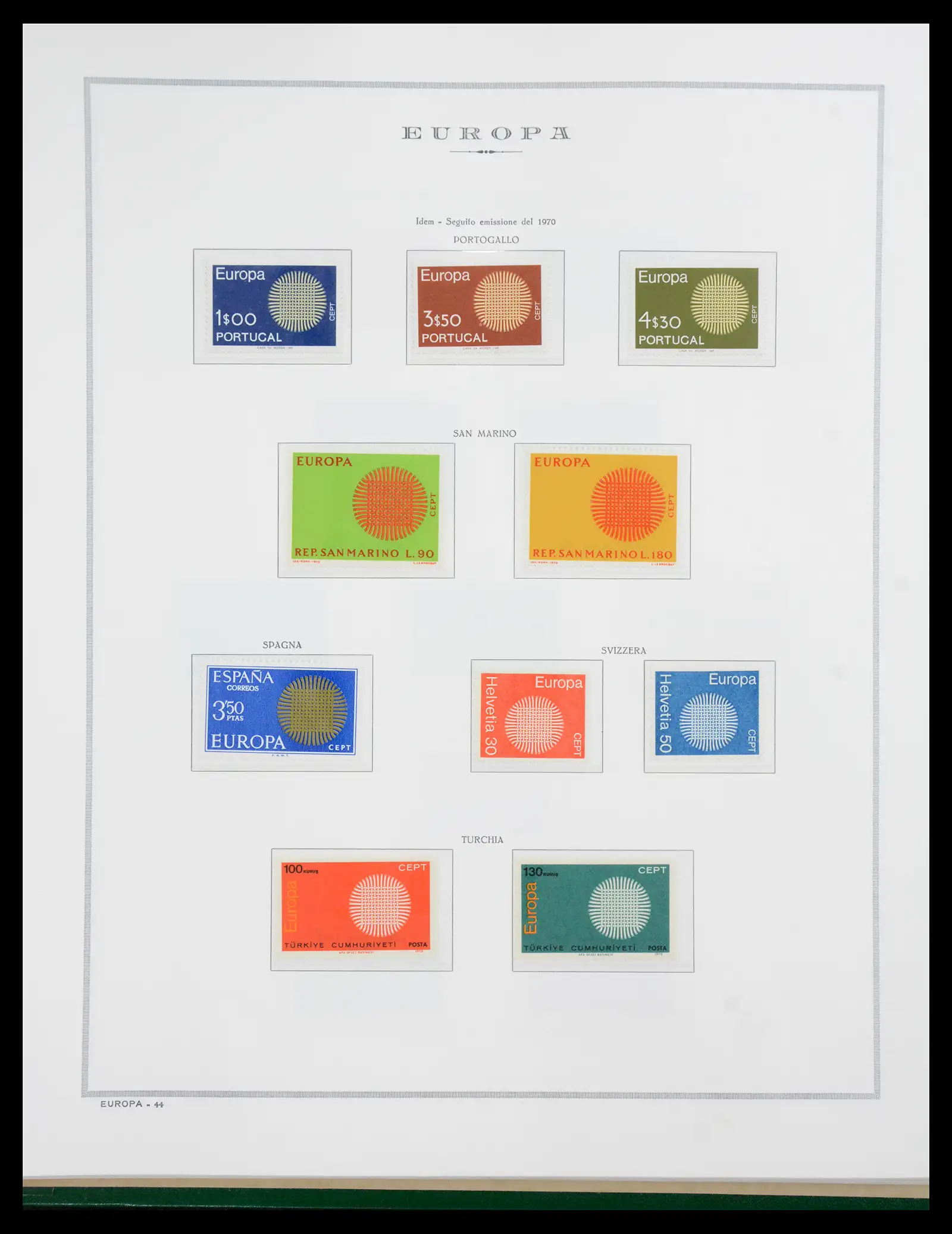 41076 0045 - Postzegelverzameling 41076 Europa Cept 1956-1975.
