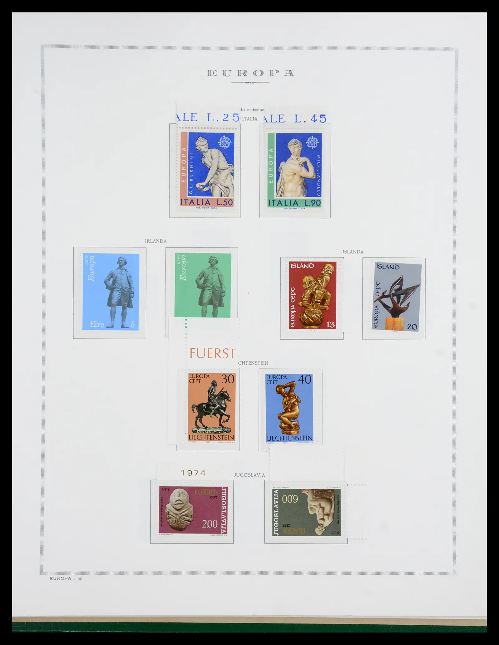 41076 0061 - Postzegelverzameling 41076 Europa Cept 1956-1975.
