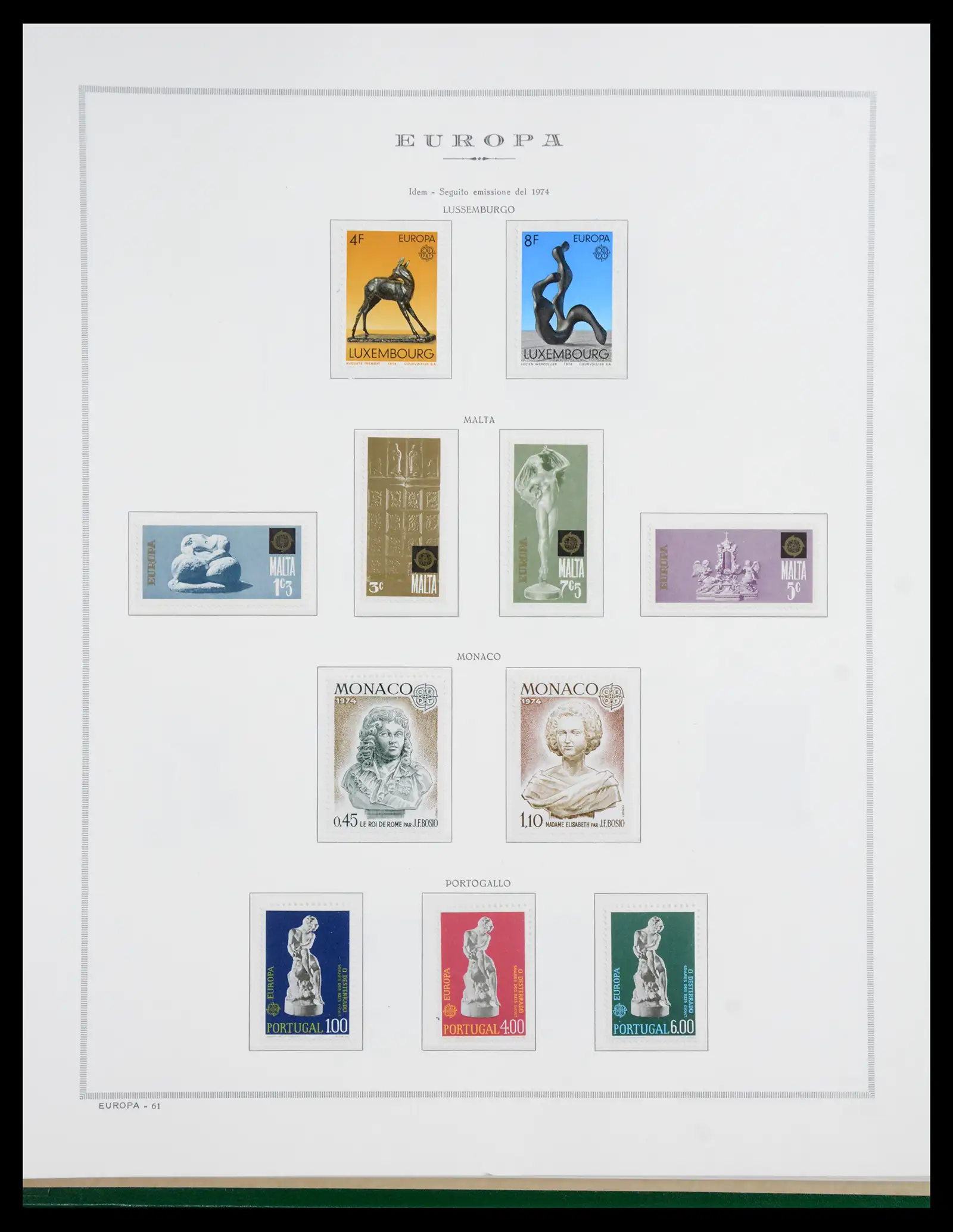 41076 0062 - Postzegelverzameling 41076 Europa Cept 1956-1975.