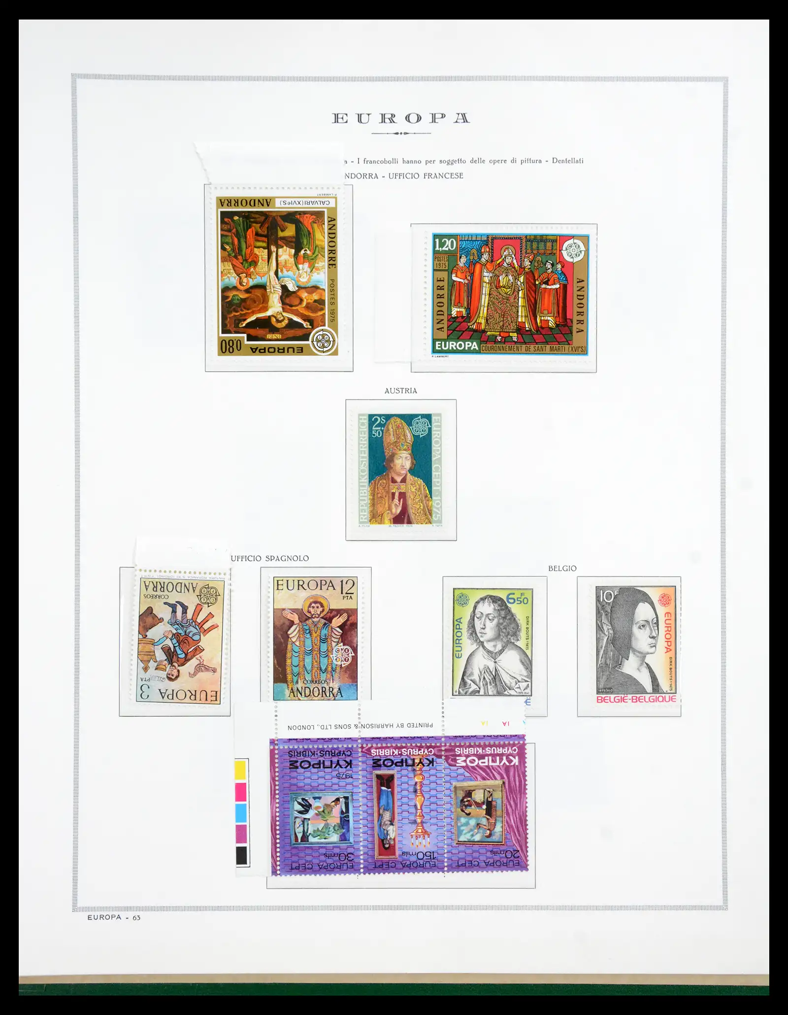 41076 0064 - Postzegelverzameling 41076 Europa Cept 1956-1975.