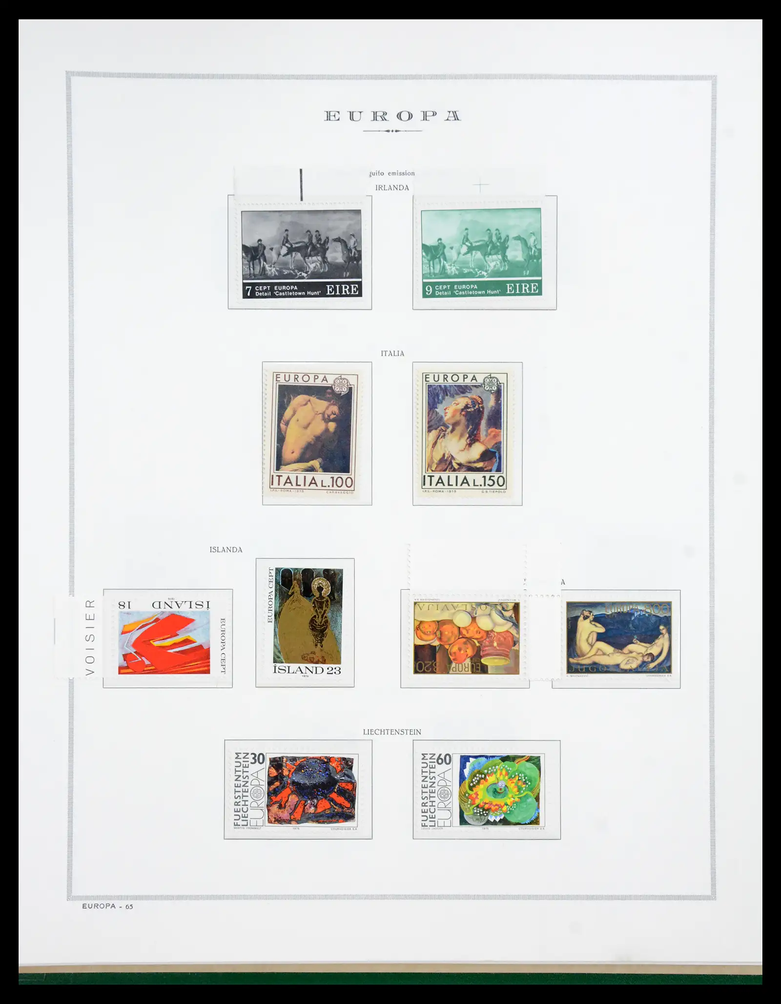 41076 0066 - Postzegelverzameling 41076 Europa Cept 1956-1975.