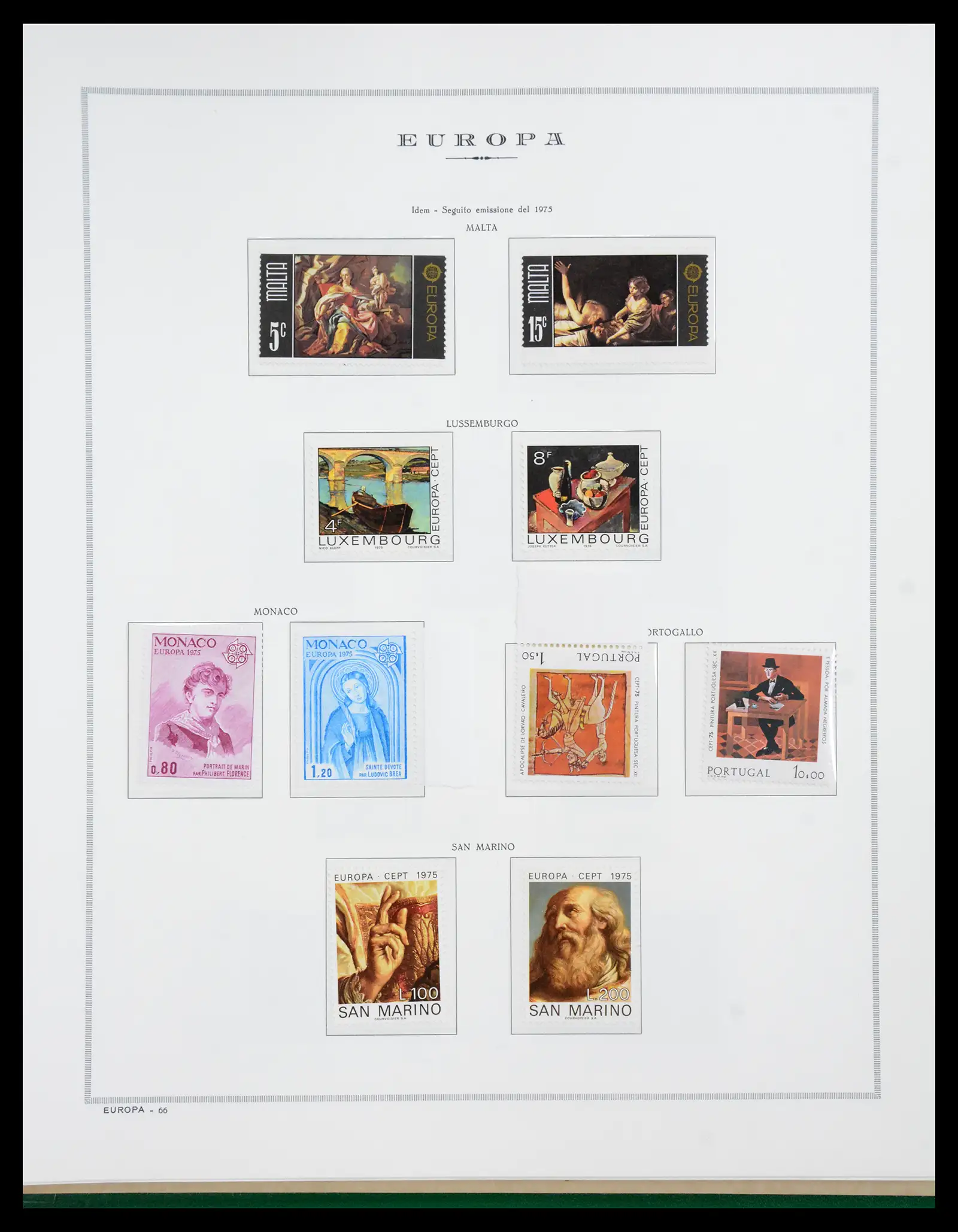 41076 0067 - Postzegelverzameling 41076 Europa Cept 1956-1975.