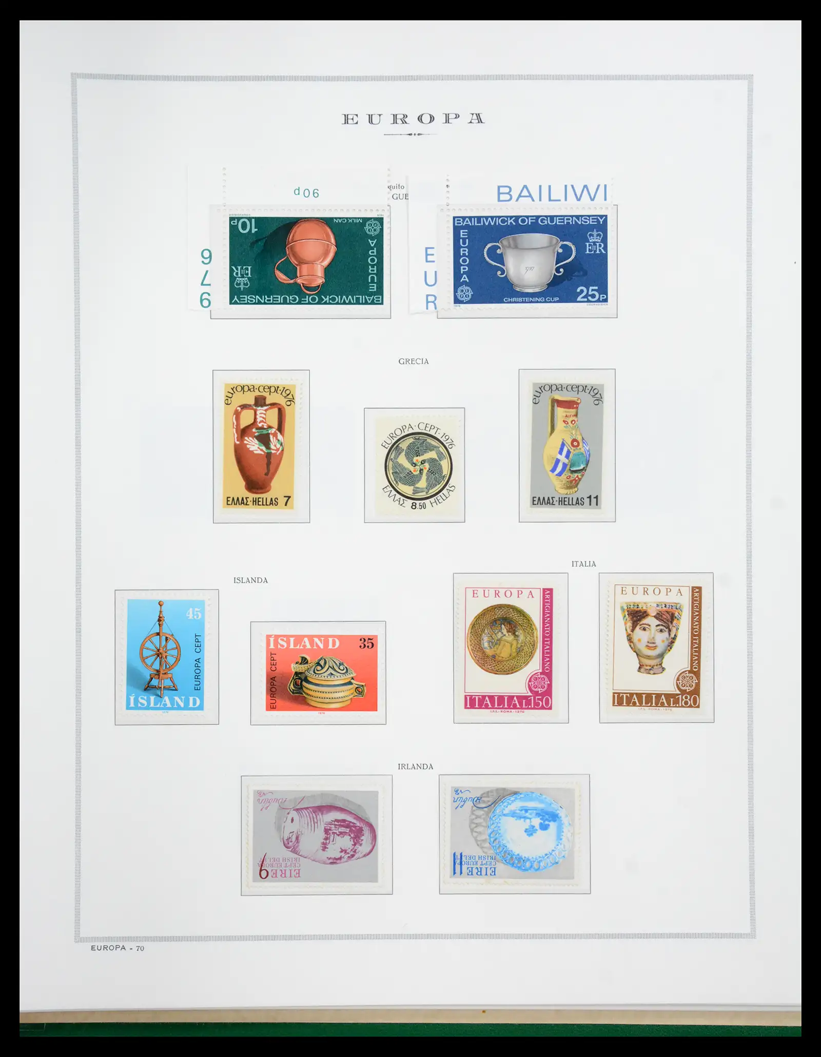 41076 0071 - Postzegelverzameling 41076 Europa Cept 1956-1975.