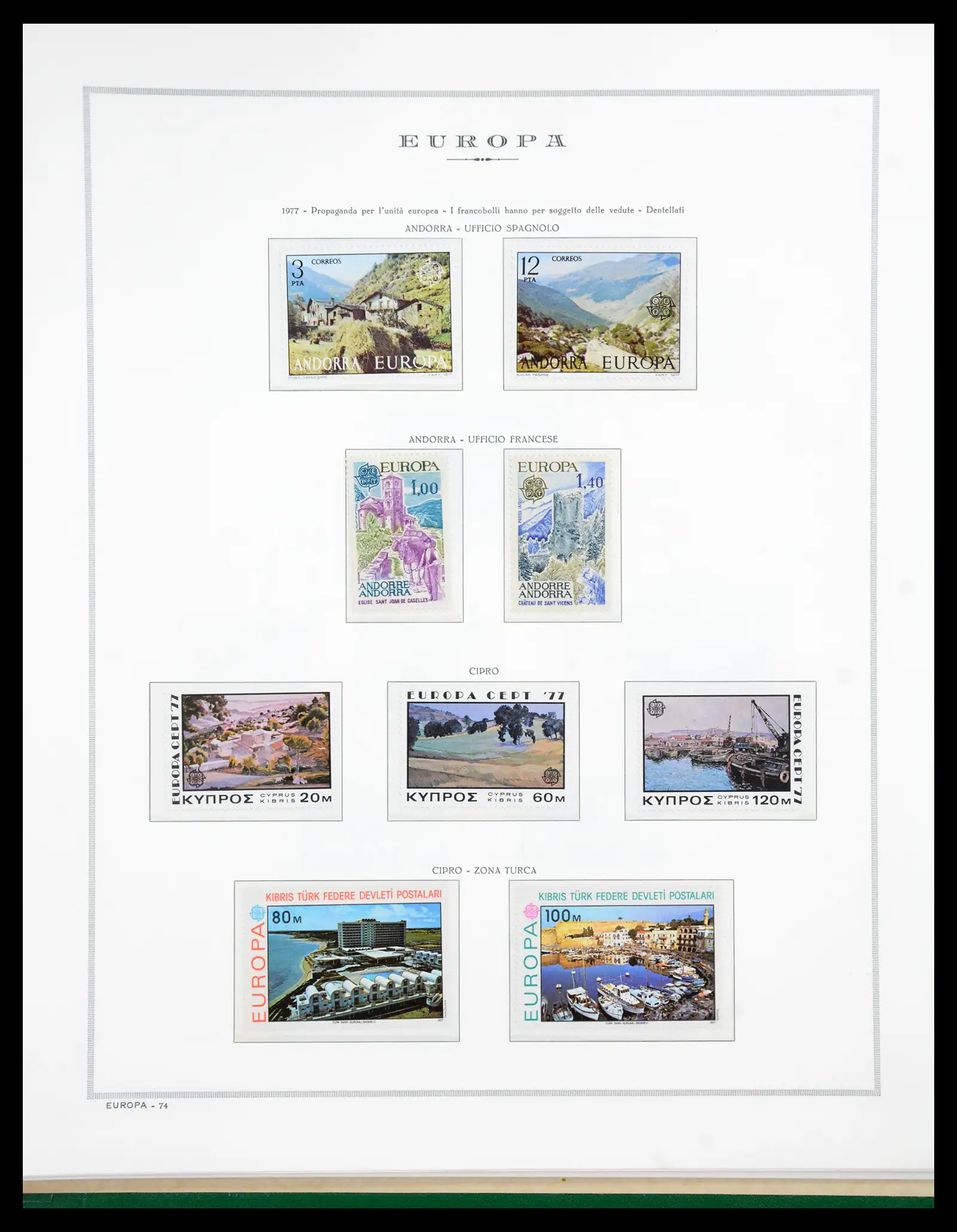 41076 0076 - Postzegelverzameling 41076 Europa Cept 1956-1975.