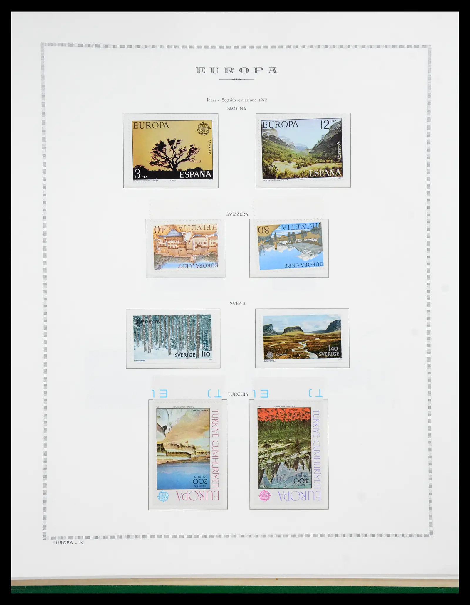 41076 0081 - Postzegelverzameling 41076 Europa Cept 1956-1975.
