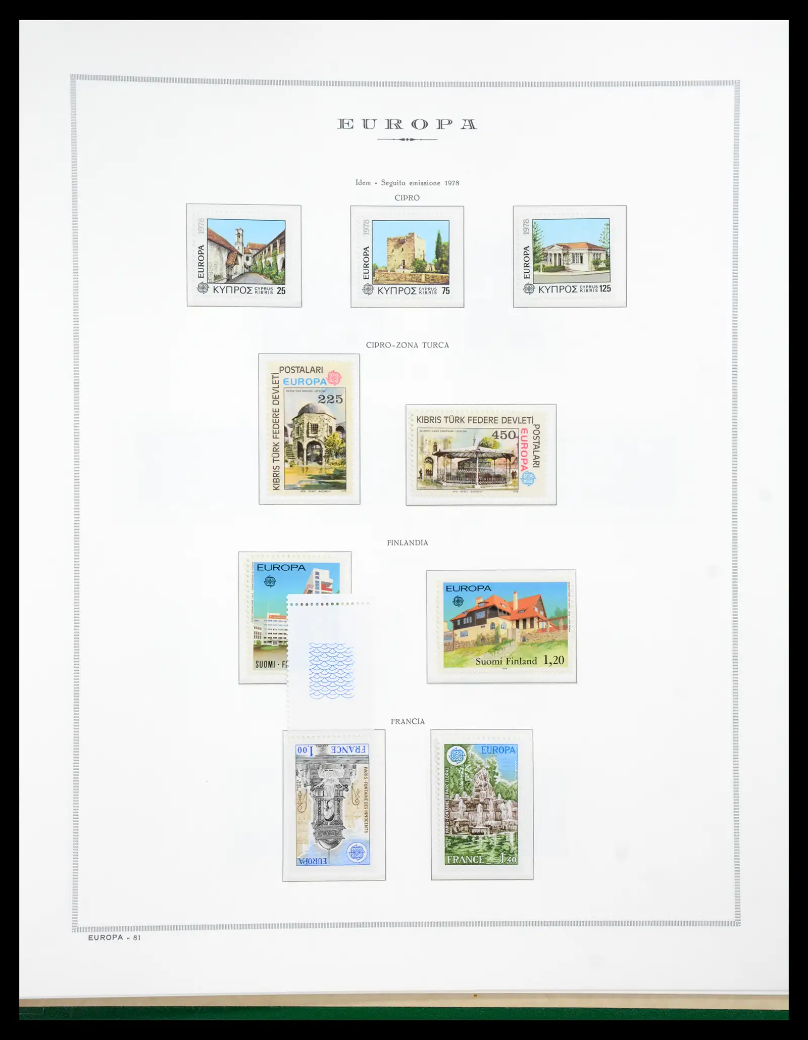 41076 0083 - Postzegelverzameling 41076 Europa Cept 1956-1975.
