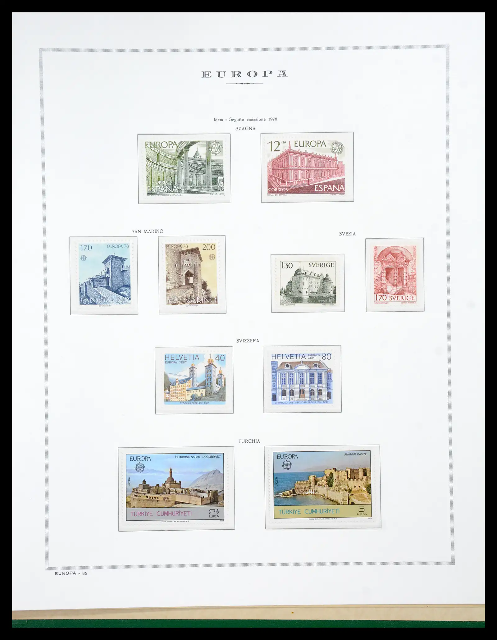 41076 0088 - Postzegelverzameling 41076 Europa Cept 1956-1975.