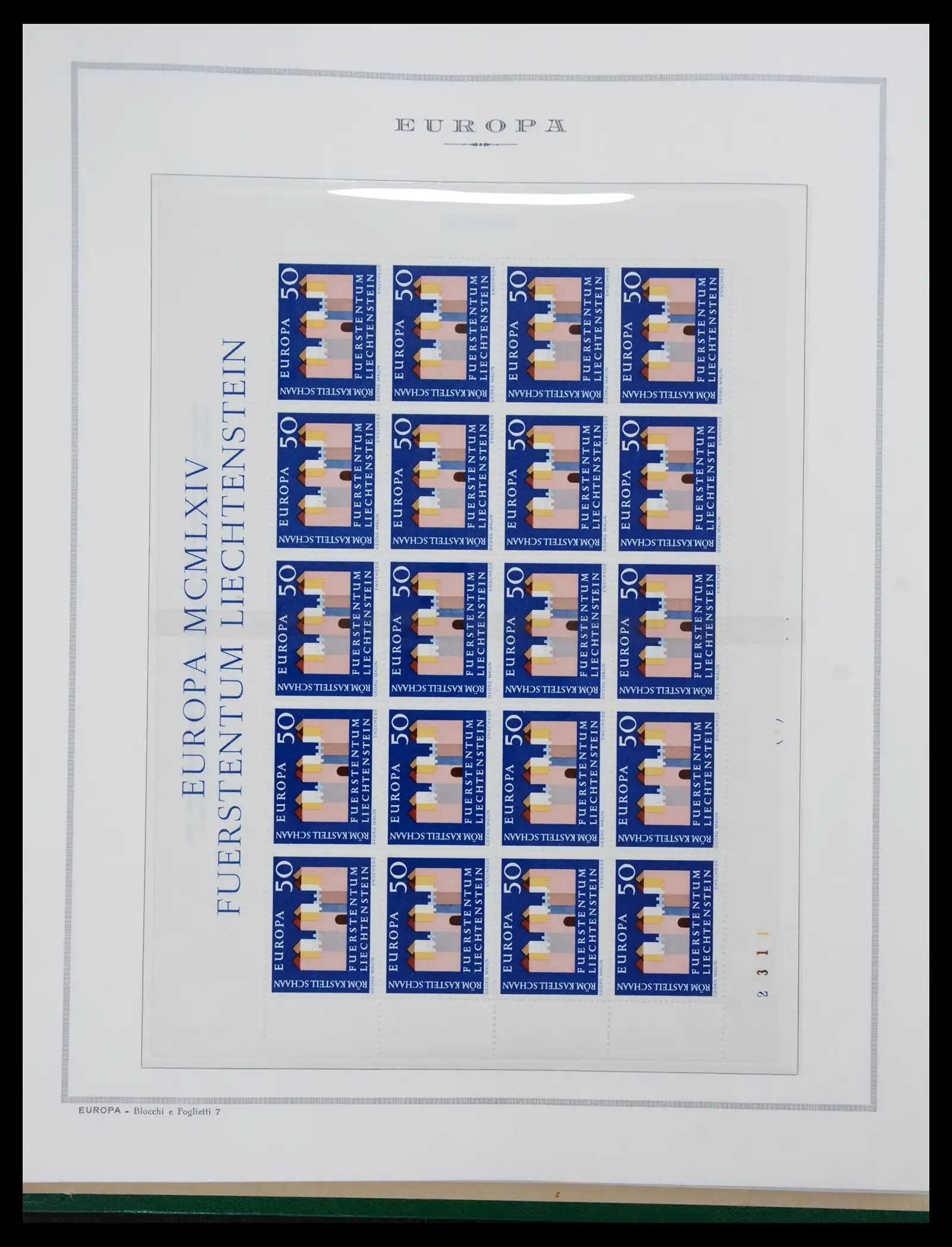 41076 0095 - Postzegelverzameling 41076 Europa Cept 1956-1975.