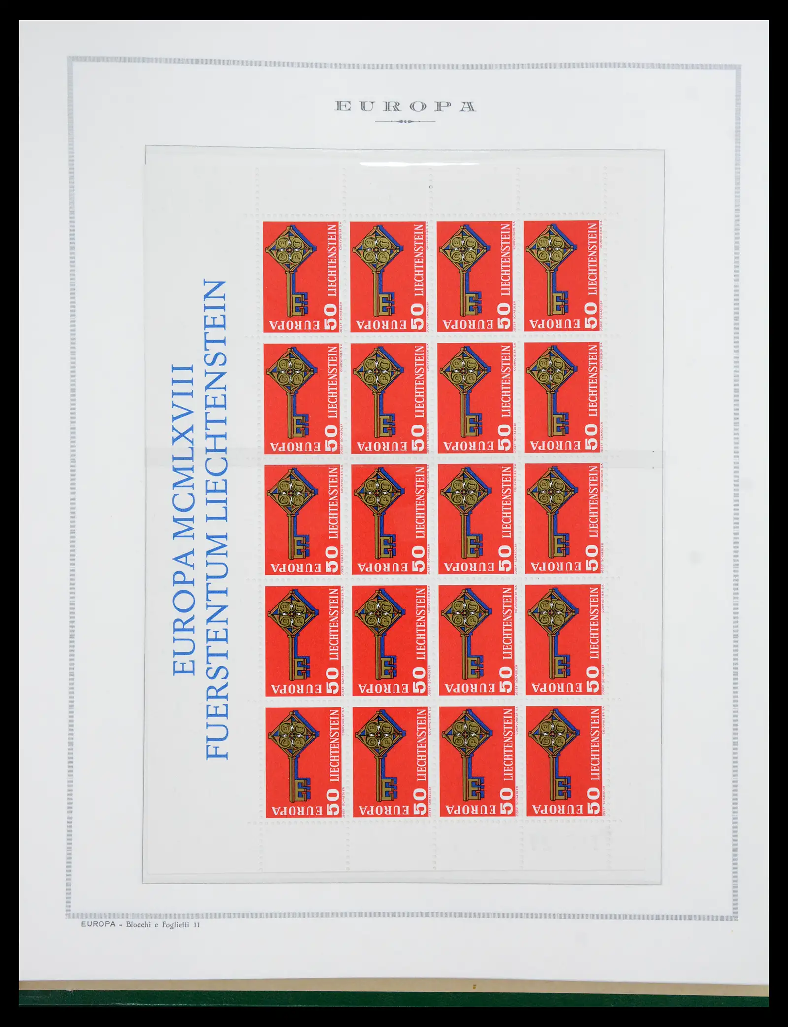 41076 0099 - Postzegelverzameling 41076 Europa Cept 1956-1975.