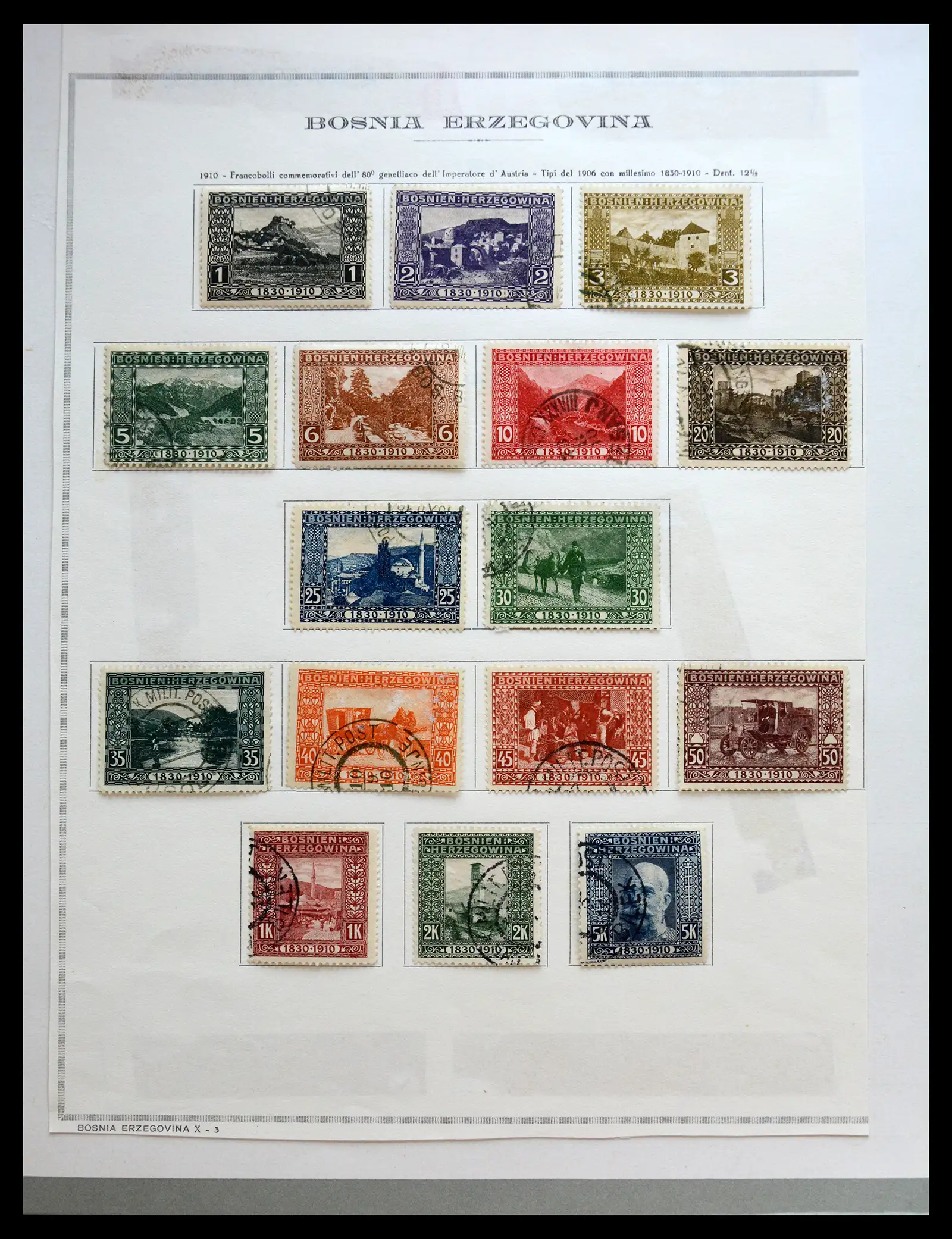 41079 0022 - Postzegelverzameling 41079 Oostenrijkse gebieden/bezetting 1867-1918.