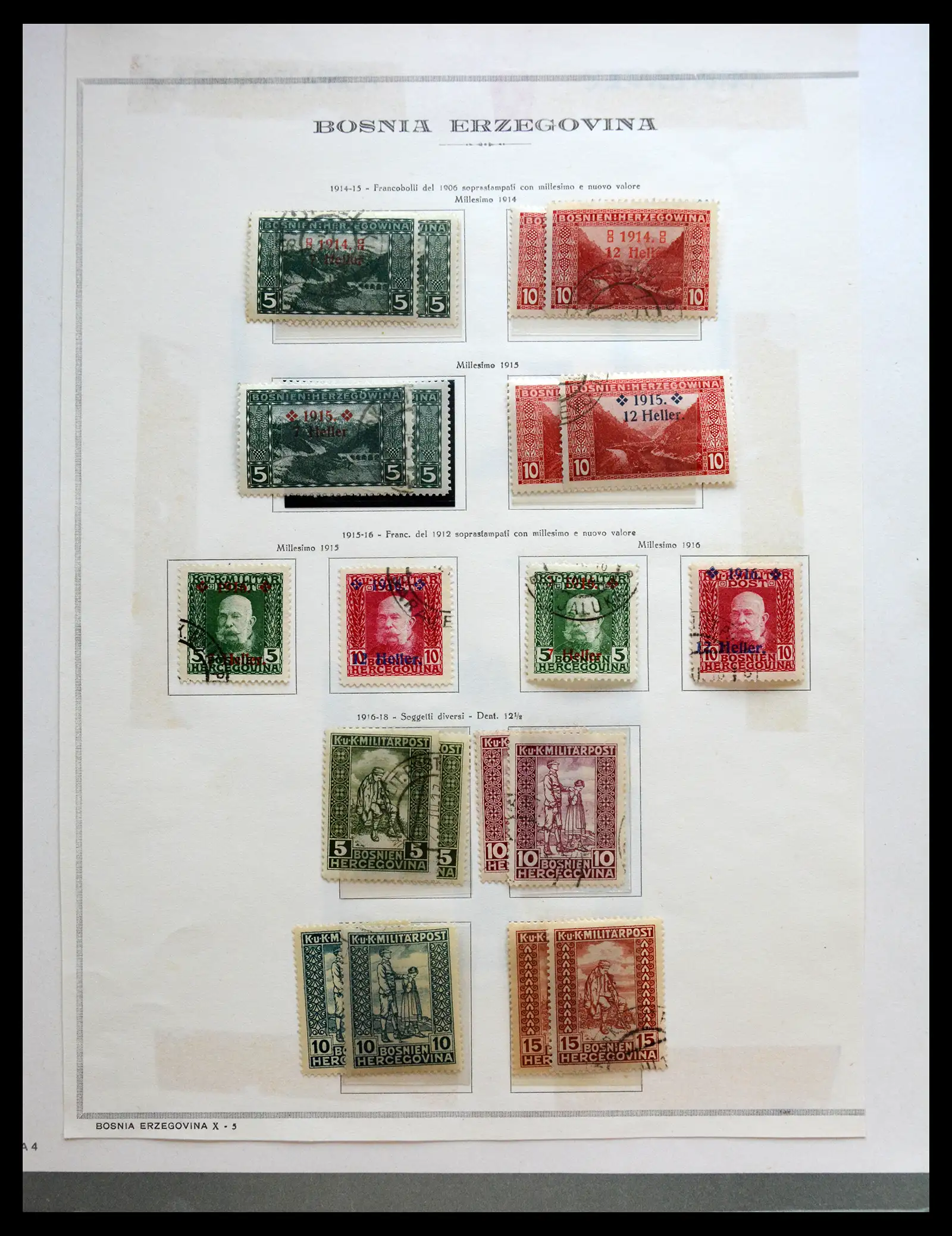 41079 0024 - Postzegelverzameling 41079 Oostenrijkse gebieden/bezetting 1867-1918.