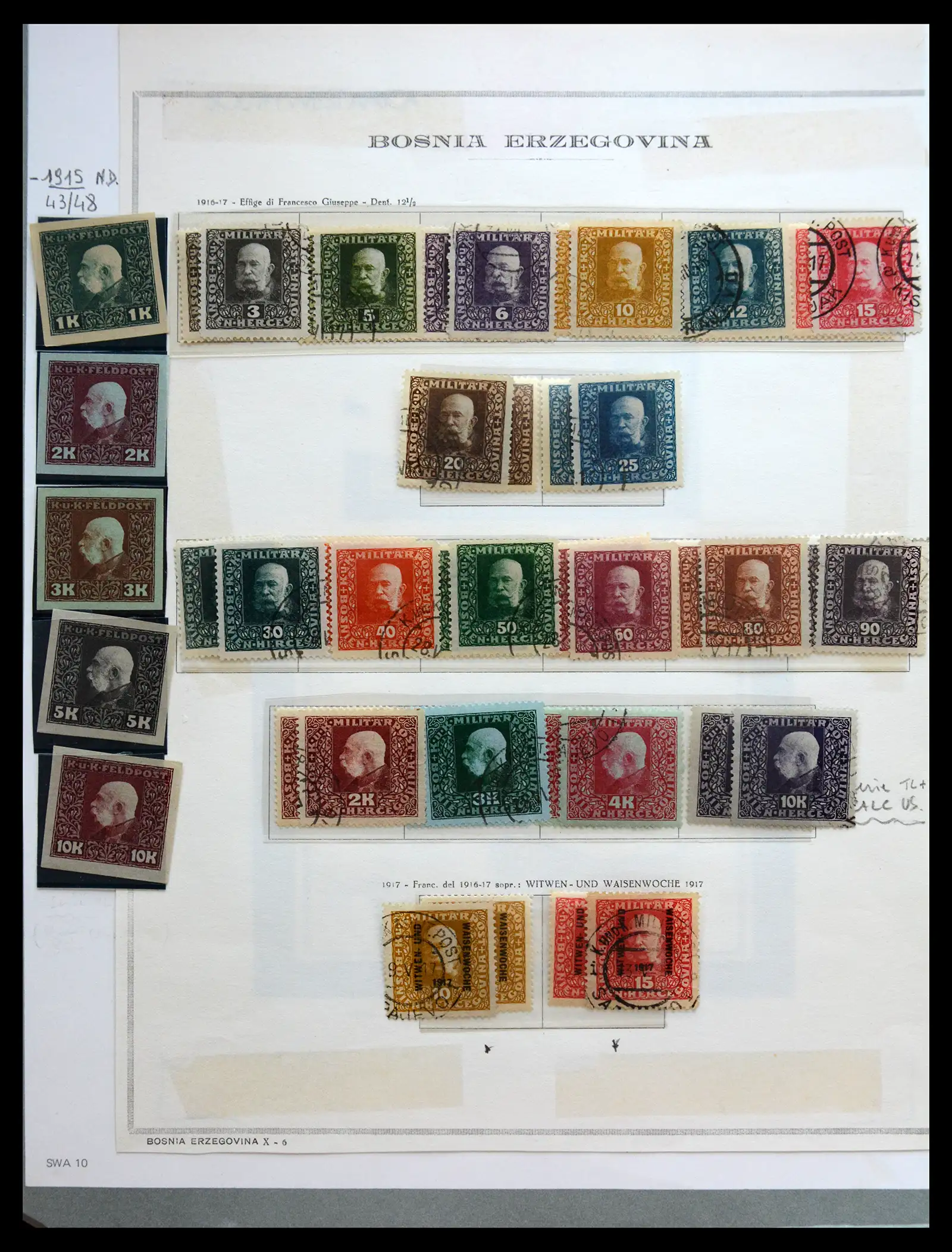 41079 0025 - Postzegelverzameling 41079 Oostenrijkse gebieden/bezetting 1867-1918.