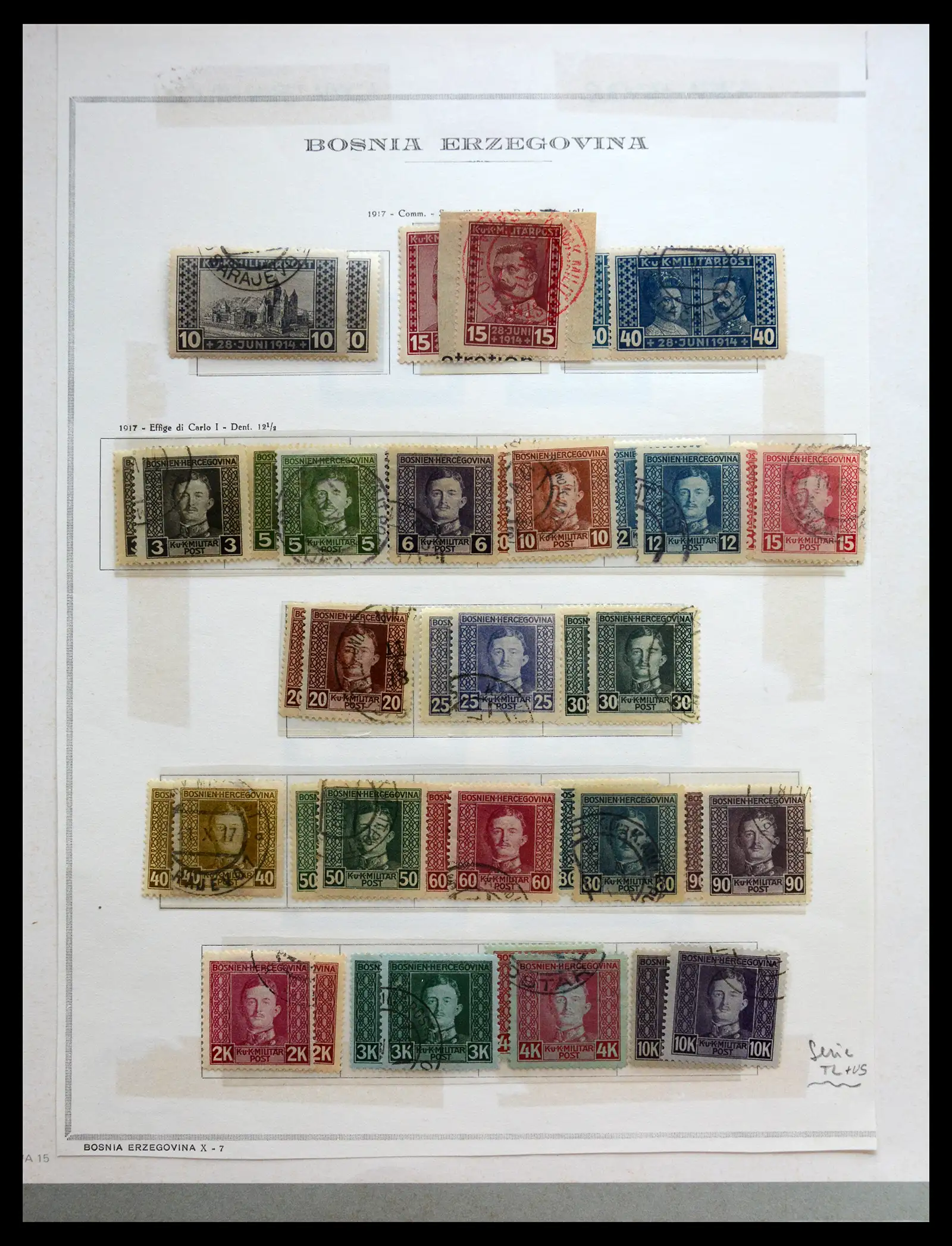 41079 0026 - Postzegelverzameling 41079 Oostenrijkse gebieden/bezetting 1867-1918.