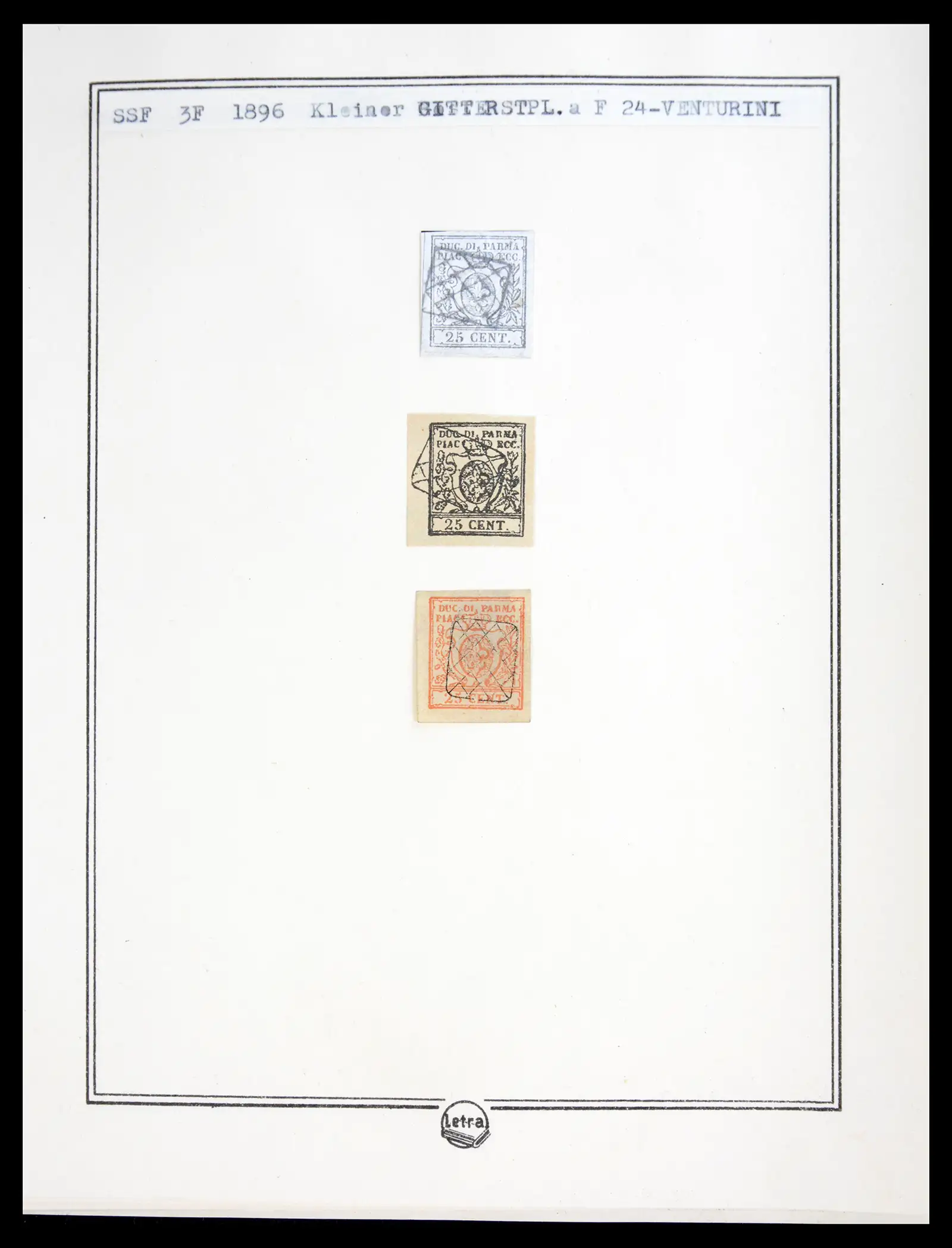 41081 0055 - Stamp collection 41081 Parma reference collection 1852-1859.