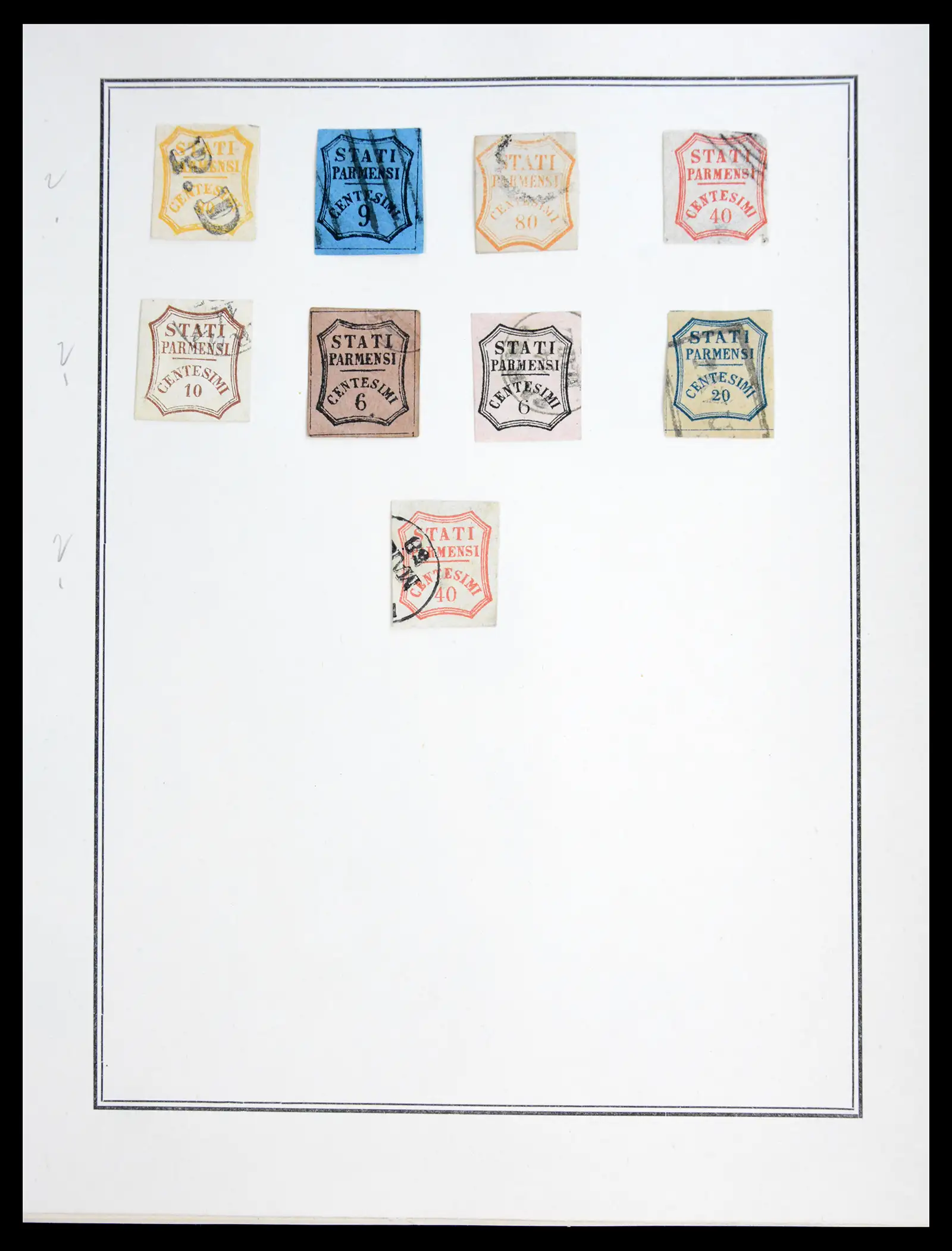 41081 0095 - Stamp collection 41081 Parma reference collection 1852-1859.