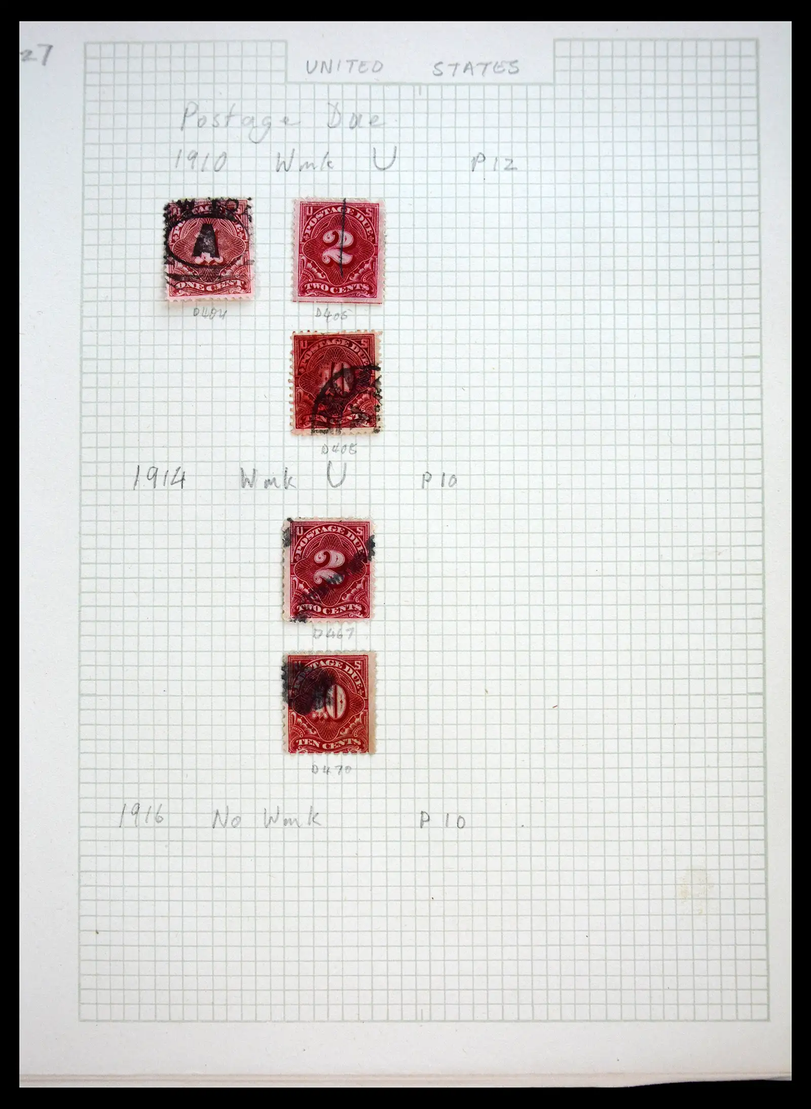 41083 0027 - Postzegelverzameling 41083 USA 1851-1926.
