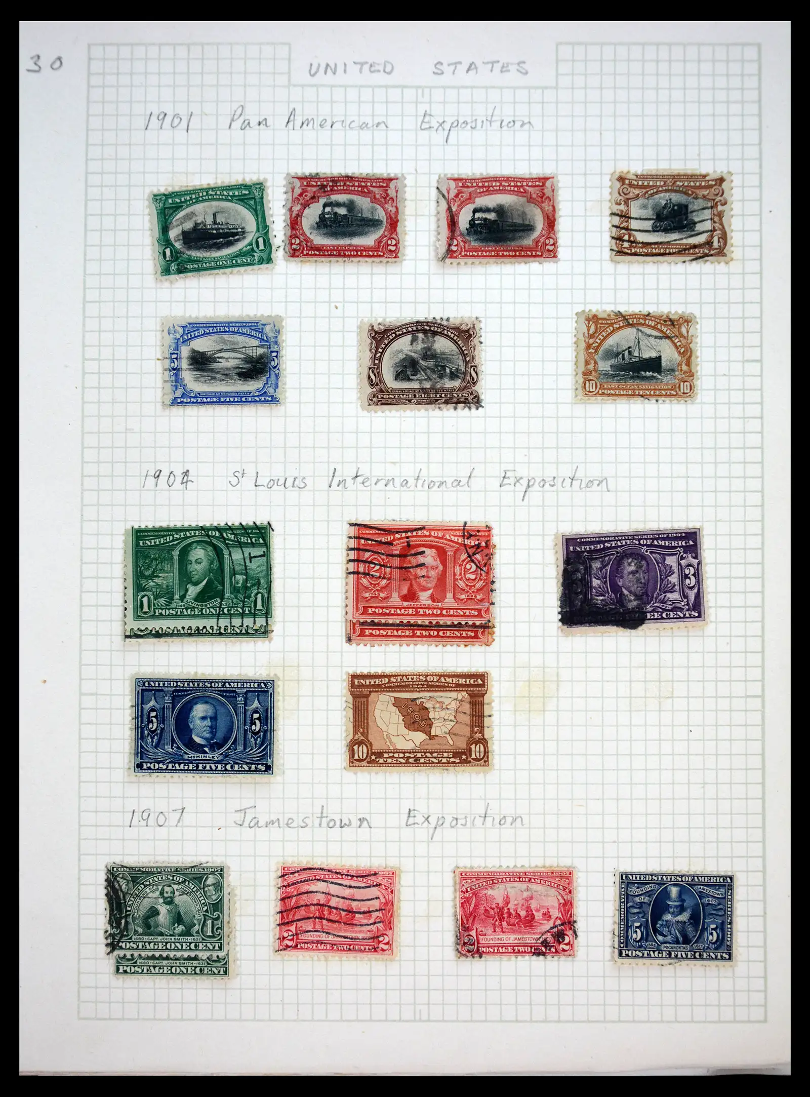 41083 0030 - Postzegelverzameling 41083 USA 1851-1926.