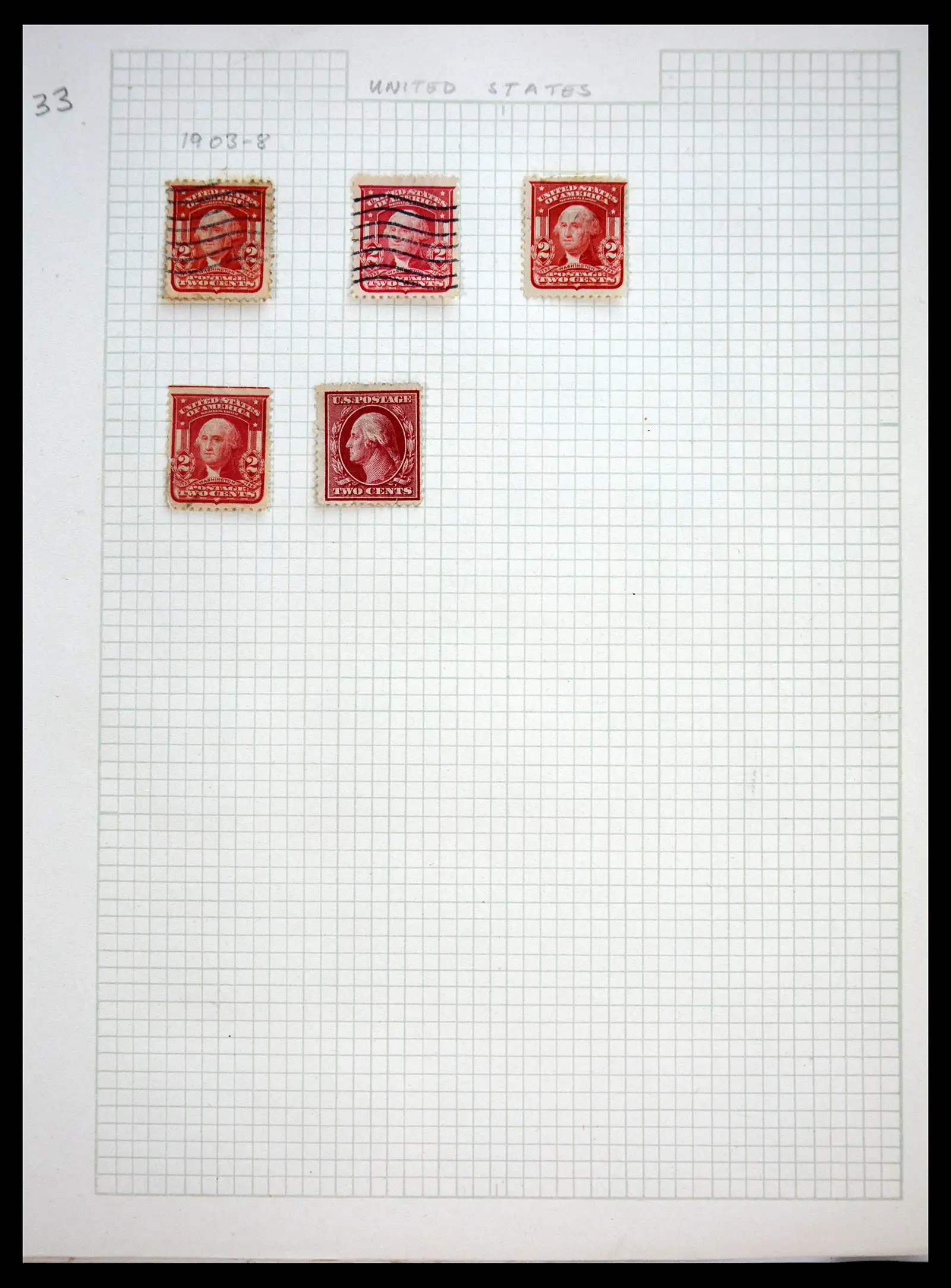 41083 0033 - Postzegelverzameling 41083 USA 1851-1926.