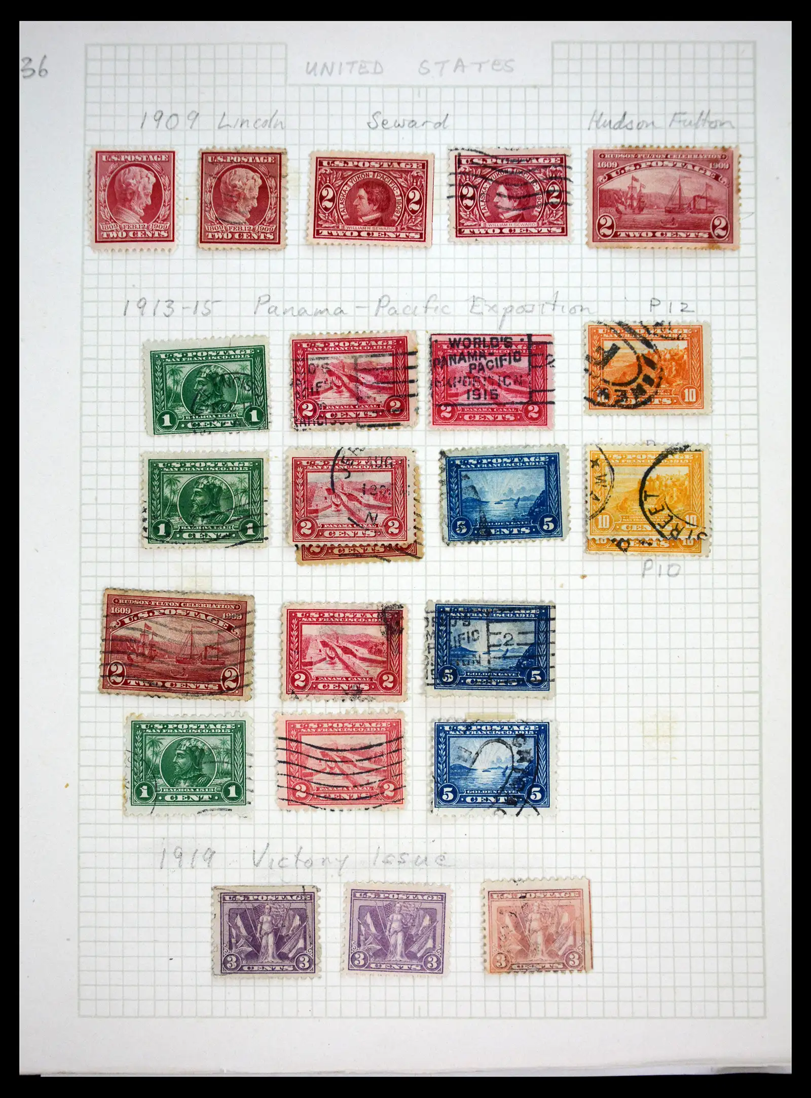 41083 0036 - Postzegelverzameling 41083 USA 1851-1926.