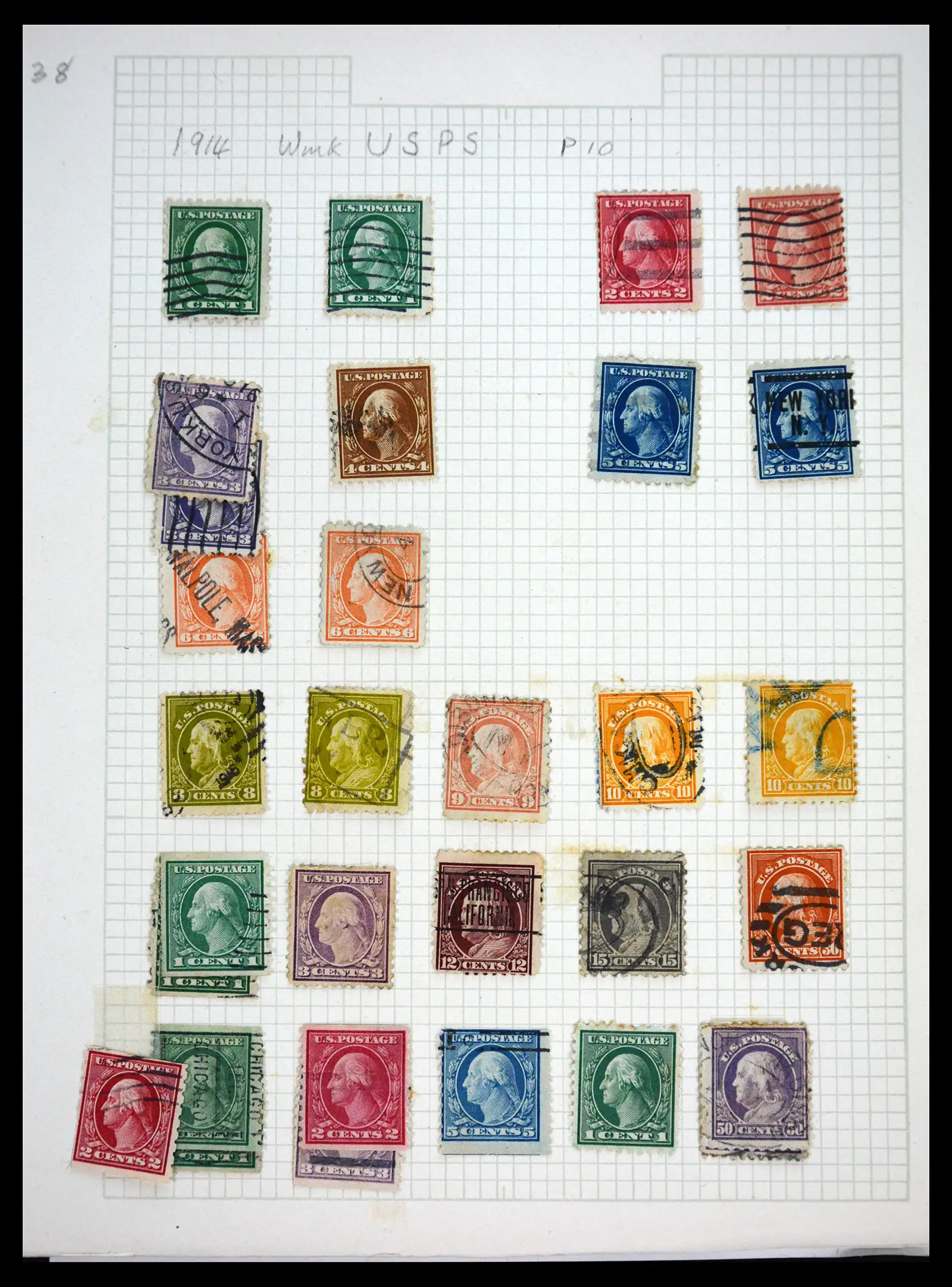 41083 0038 - Postzegelverzameling 41083 USA 1851-1926.