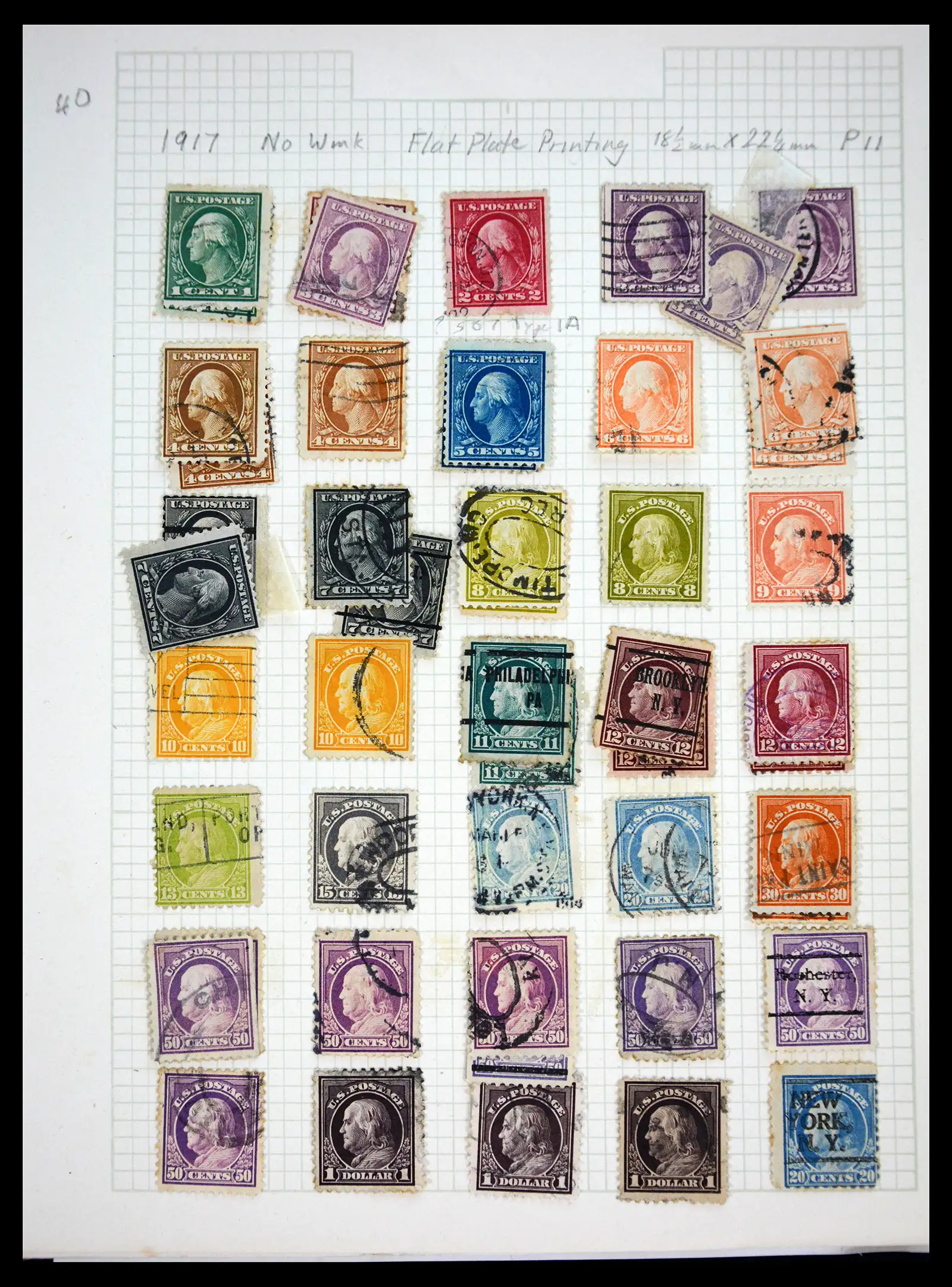 41083 0040 - Postzegelverzameling 41083 USA 1851-1926.