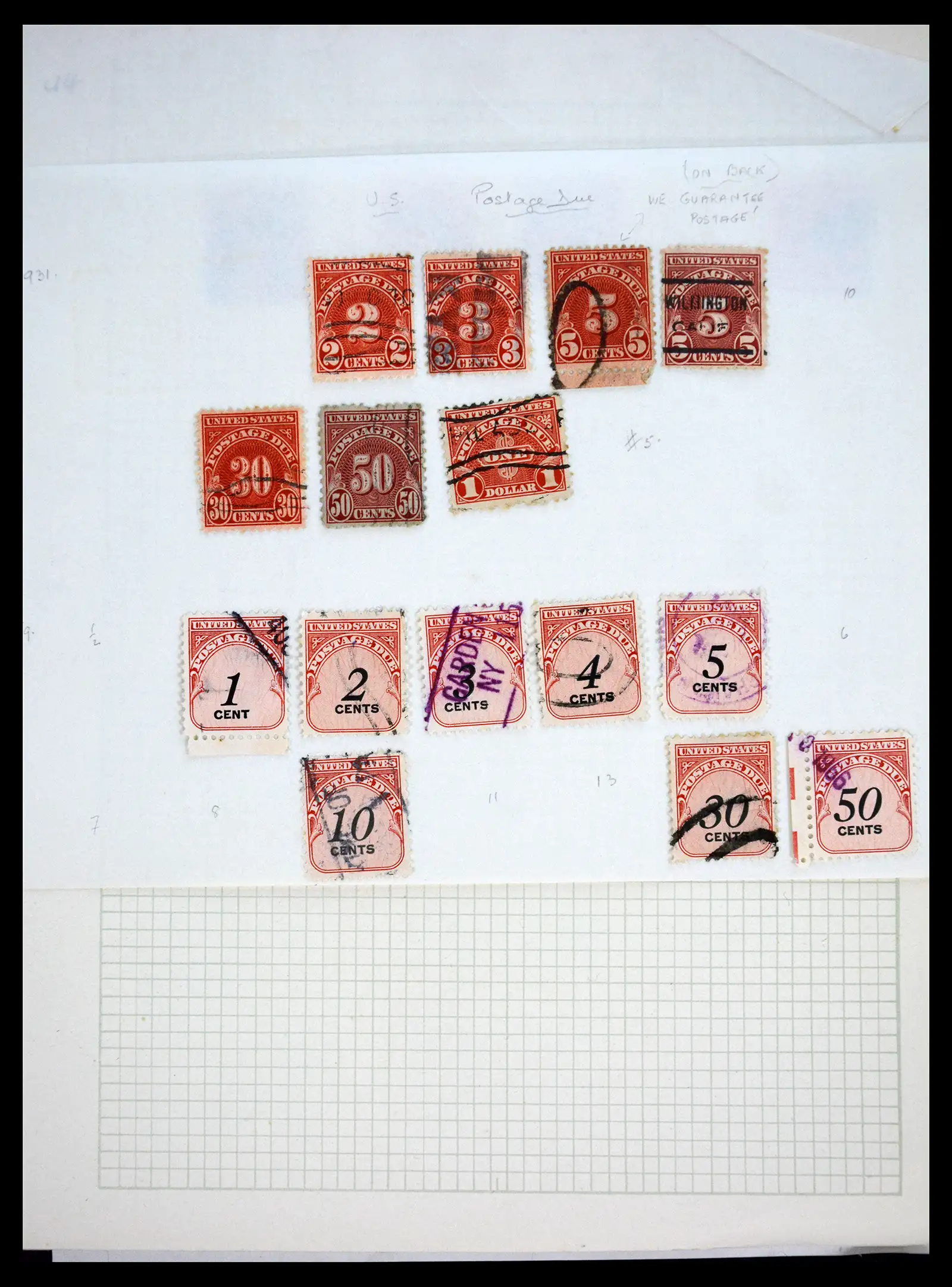 41083 0044 - Postzegelverzameling 41083 USA 1851-1926.
