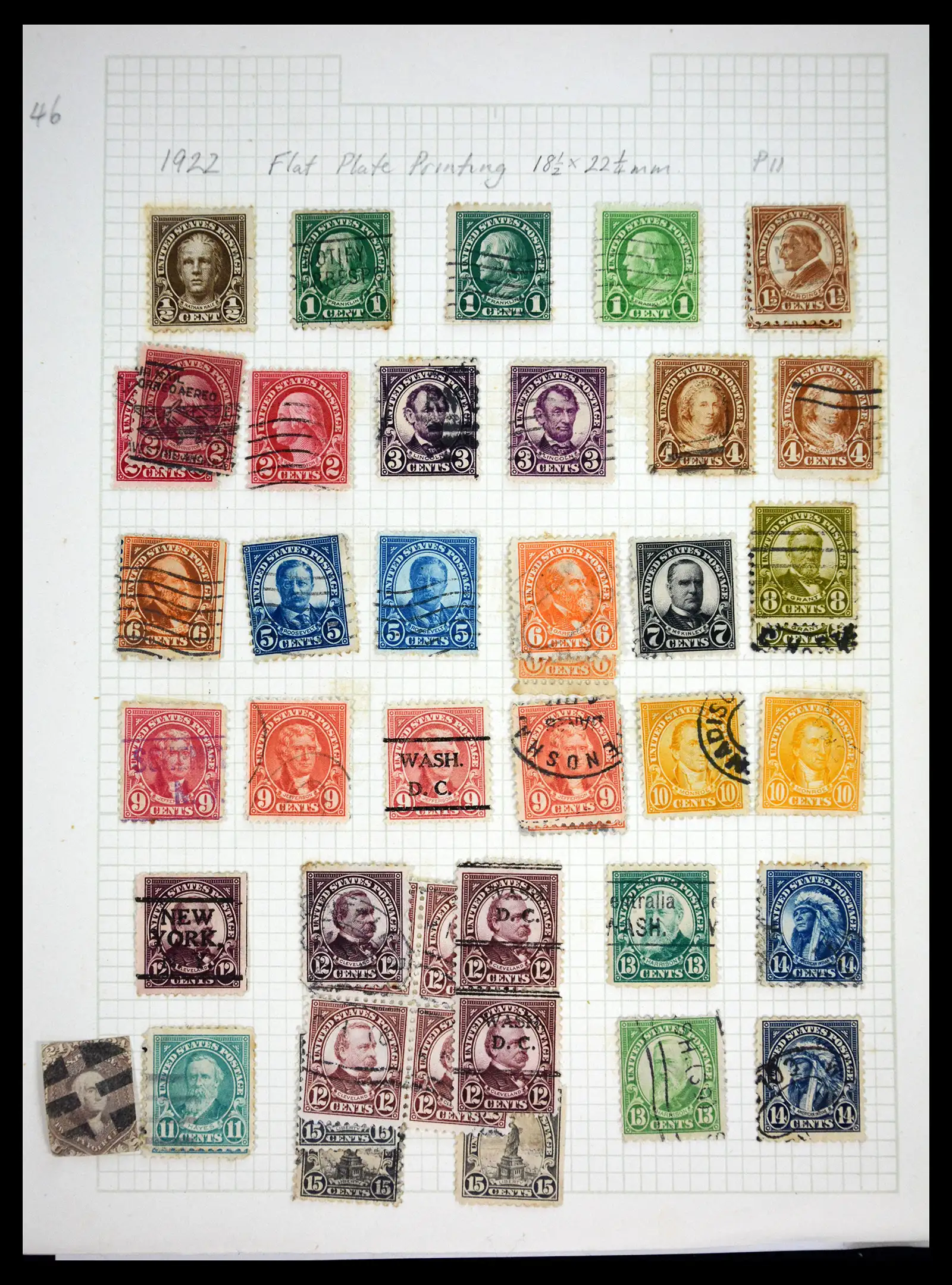 41083 0047 - Postzegelverzameling 41083 USA 1851-1926.