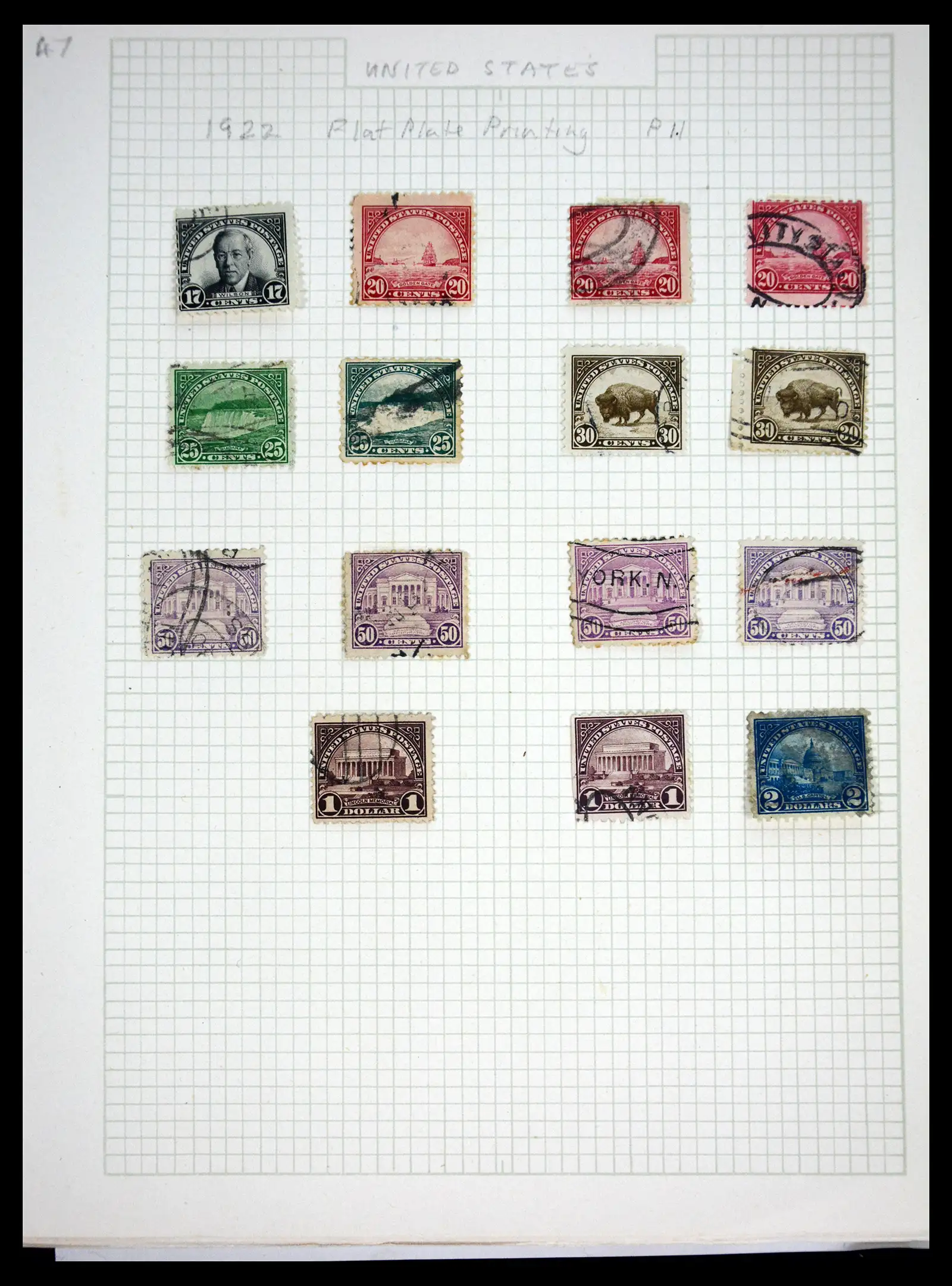 41083 0048 - Postzegelverzameling 41083 USA 1851-1926.