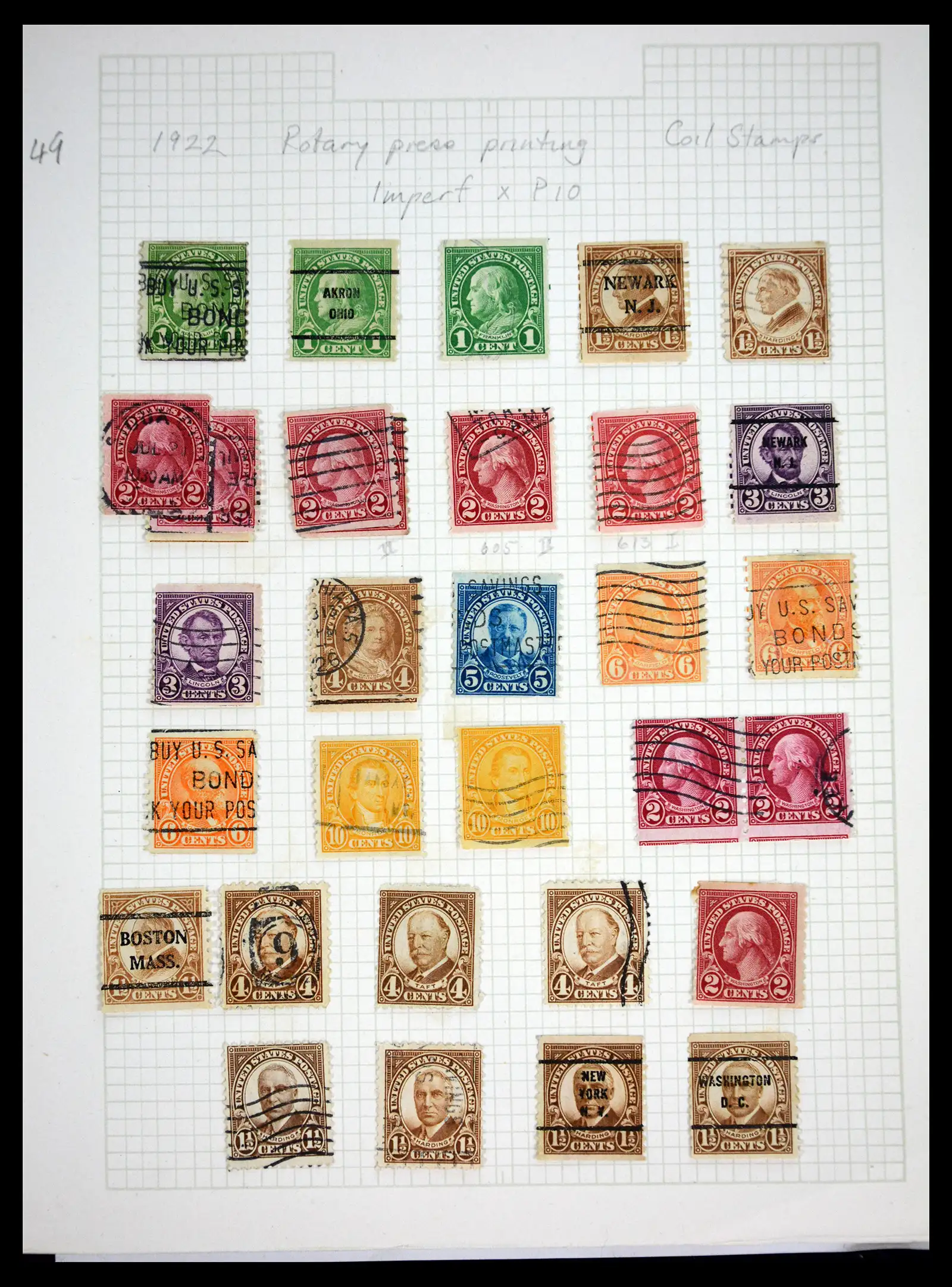 41083 0050 - Postzegelverzameling 41083 USA 1851-1926.