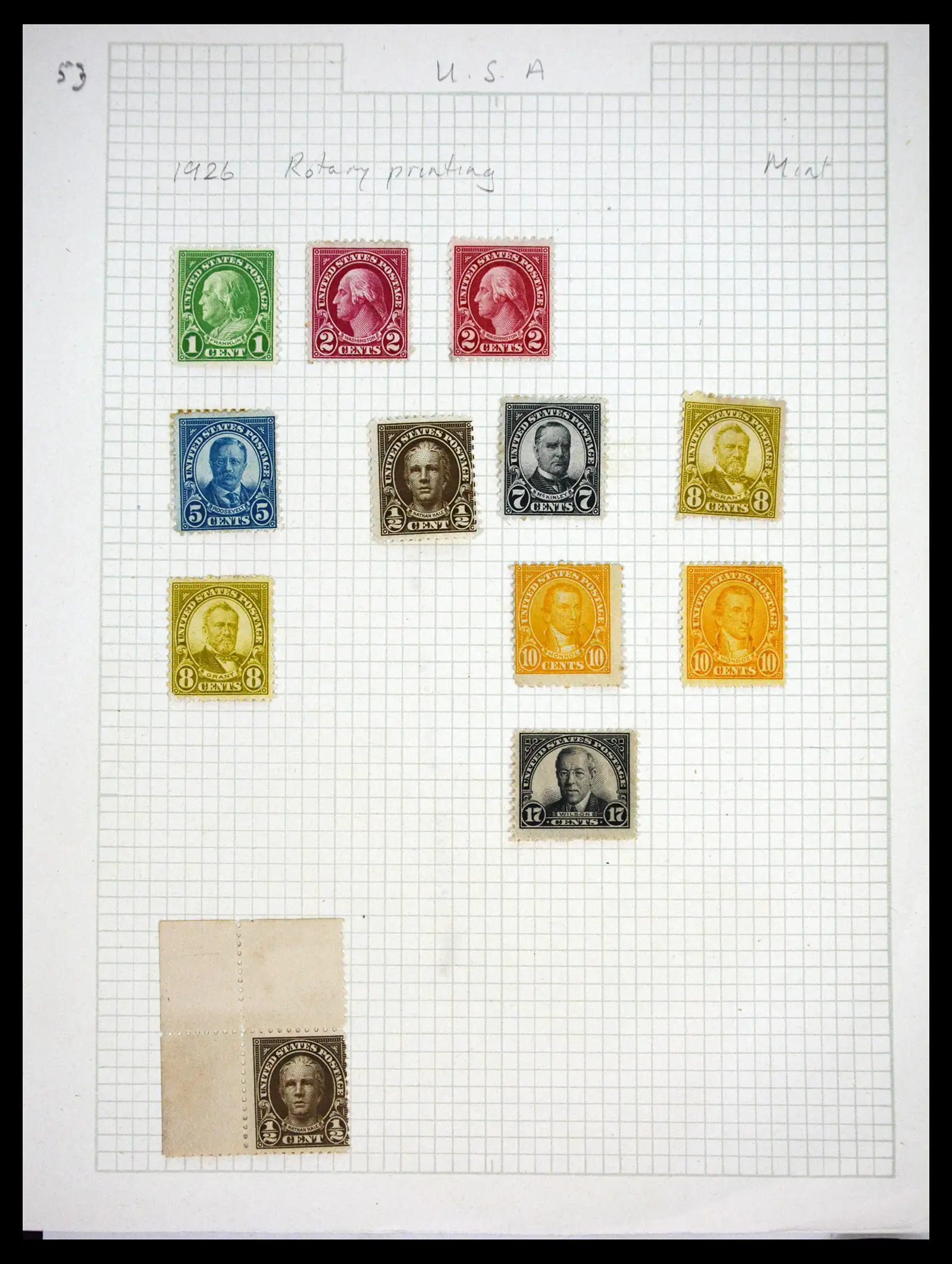 41083 0054 - Postzegelverzameling 41083 USA 1851-1926.