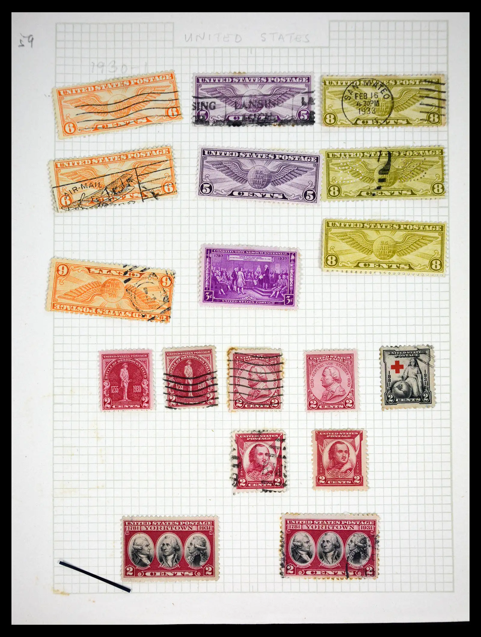 41083 0060 - Postzegelverzameling 41083 USA 1851-1926.