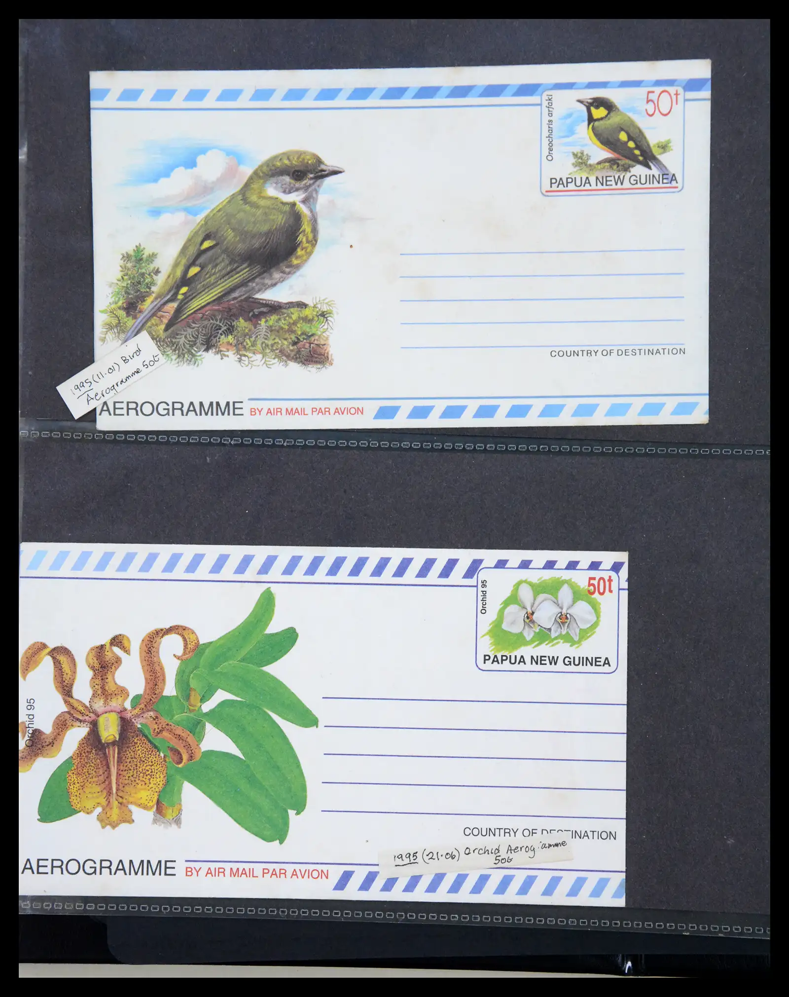 41086 0034 - Stamp collection 41086 Papua New Guinea emergency overprints 1993-1995.