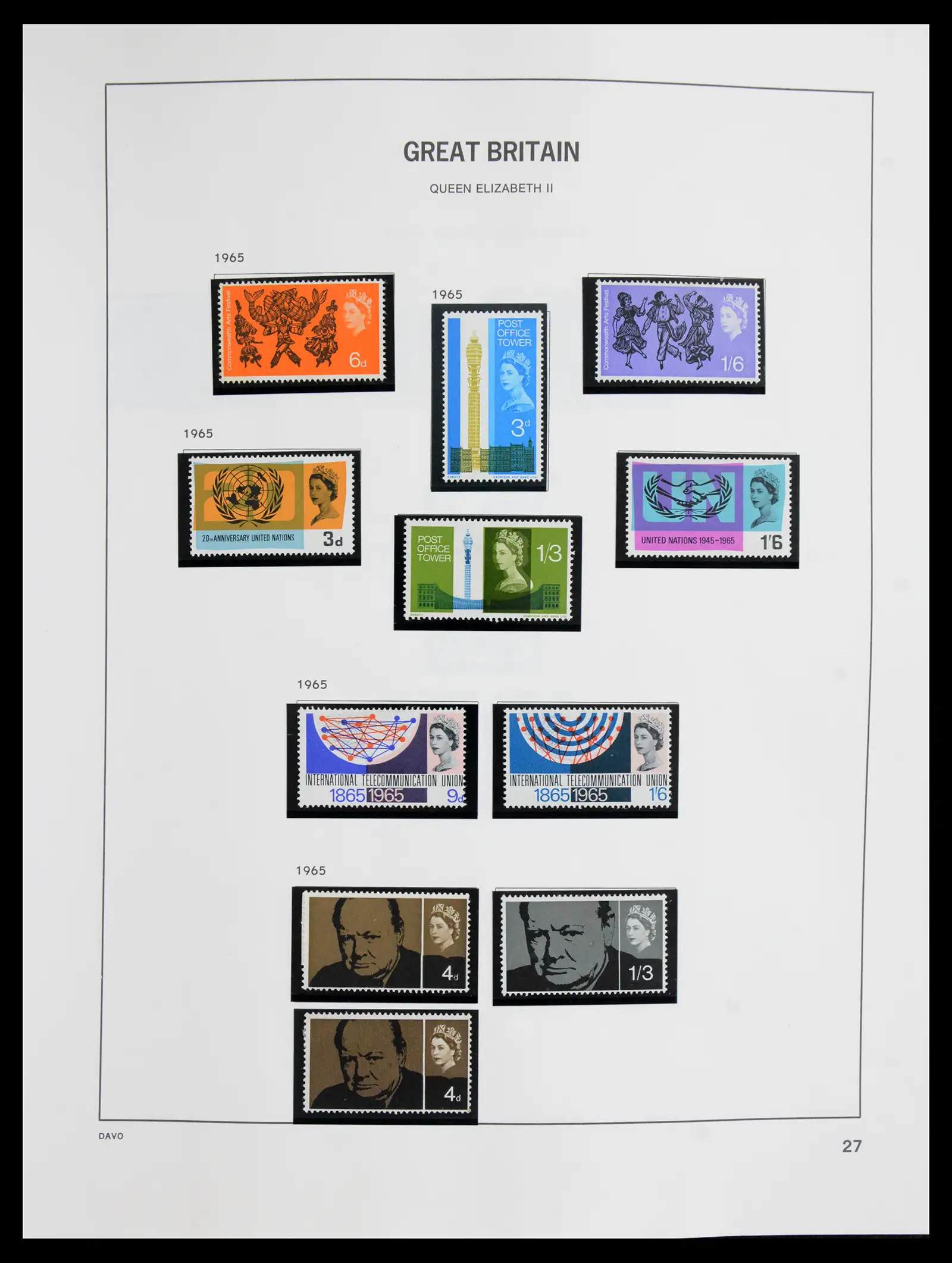 41088 0023 - Postzegelverzameling 41088 Engeland 1918-1996.