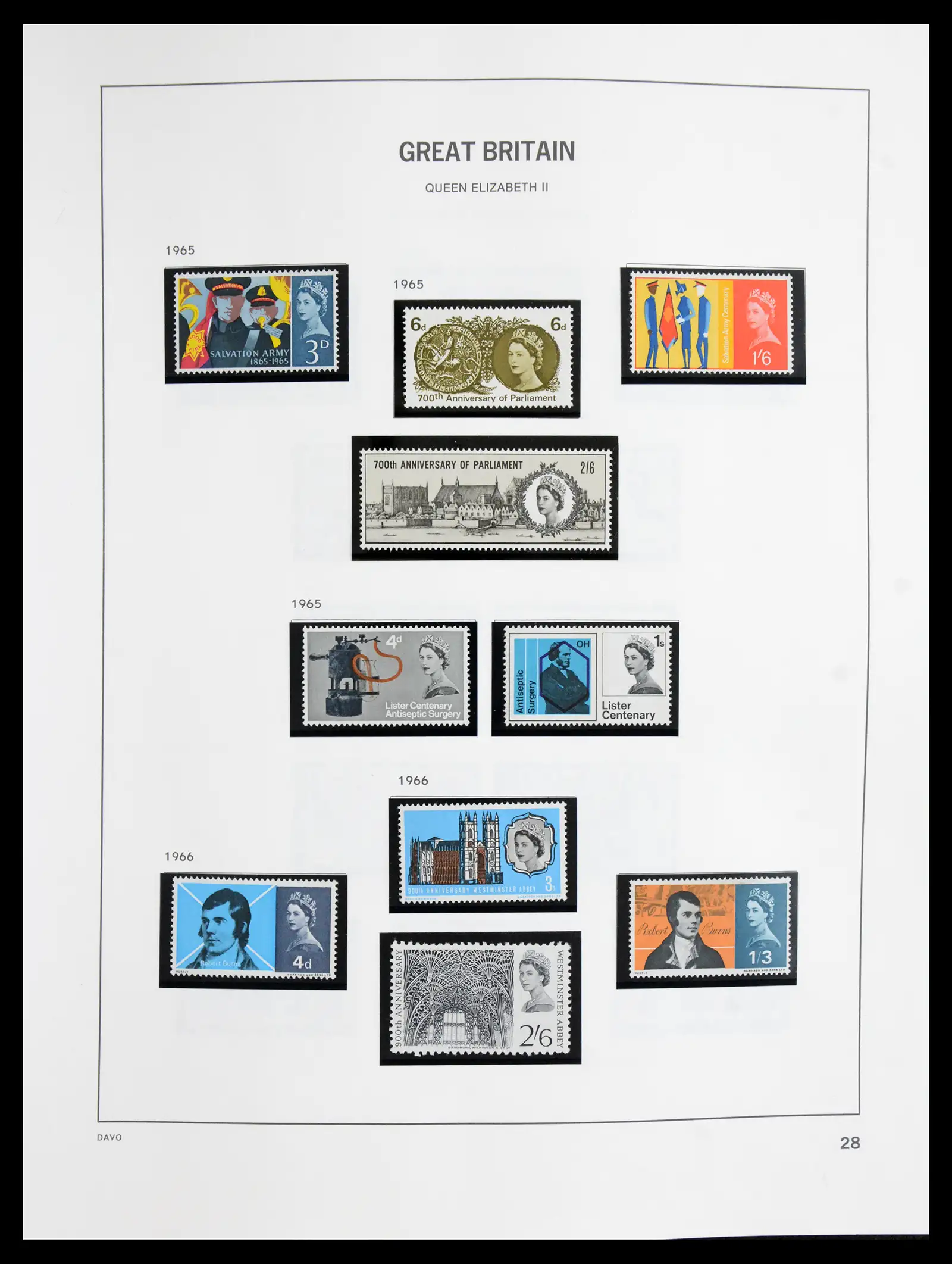 41088 0025 - Postzegelverzameling 41088 Engeland 1918-1996.