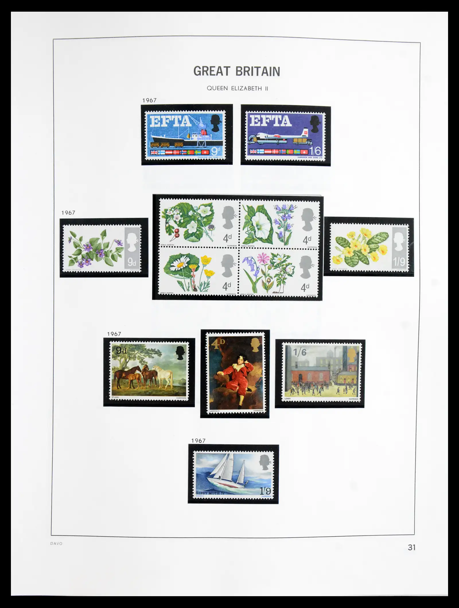 41088 0032 - Postzegelverzameling 41088 Engeland 1918-1996.