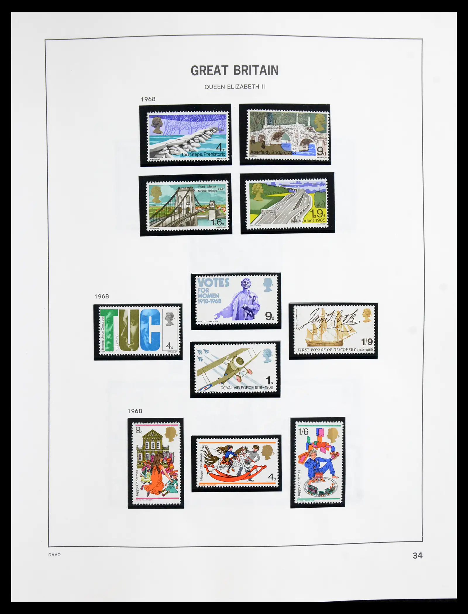 41088 0037 - Postzegelverzameling 41088 Engeland 1918-1996.