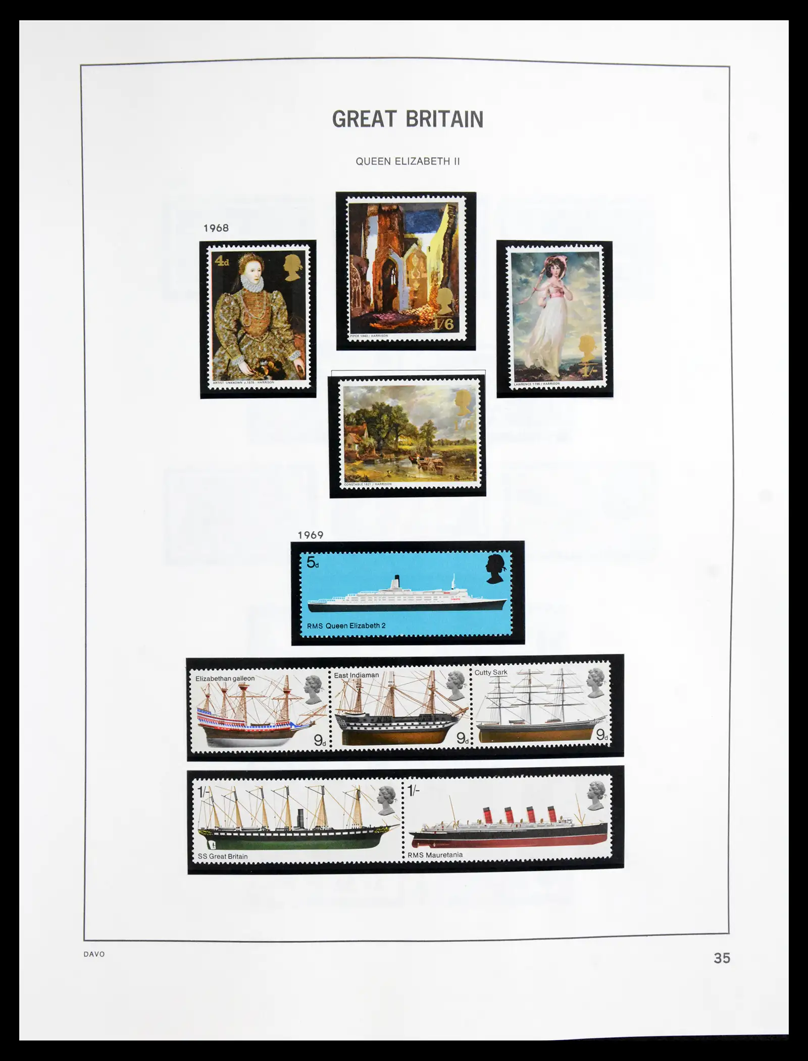 41088 0038 - Postzegelverzameling 41088 Engeland 1918-1996.